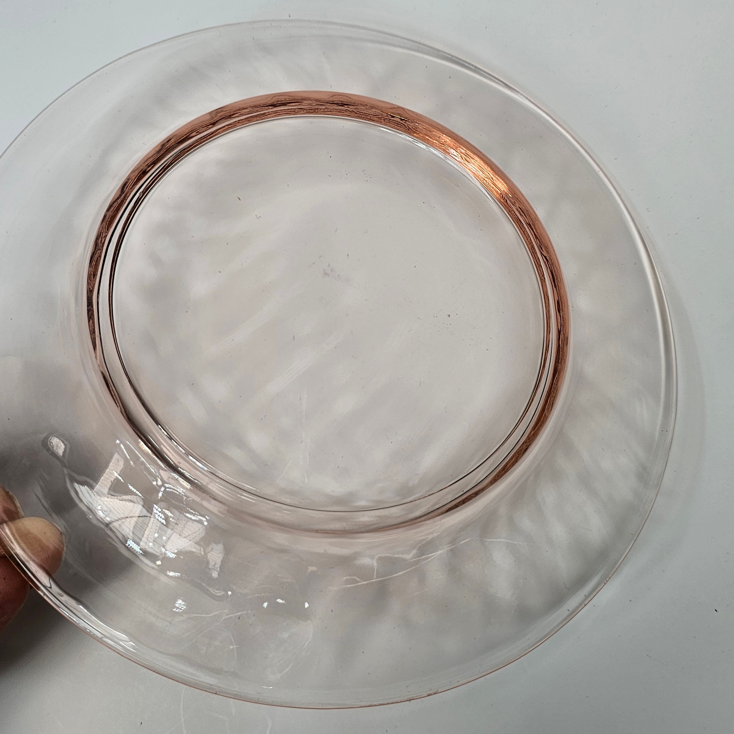 Heisey 8" Yeoman Flamingo Pink Salad Plate