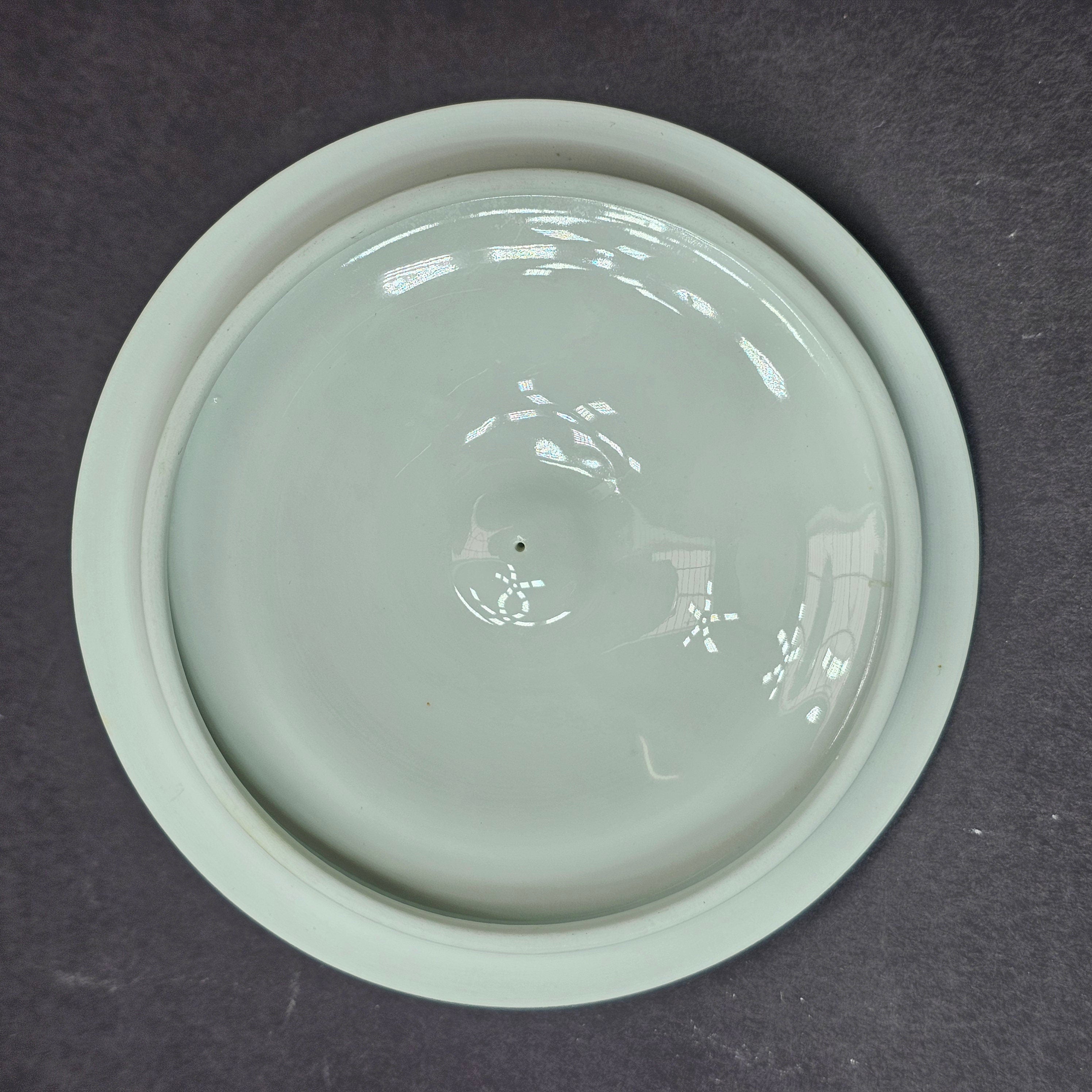 Vintage White Ceramic French Onion Soup Bowl With Lid Made In France