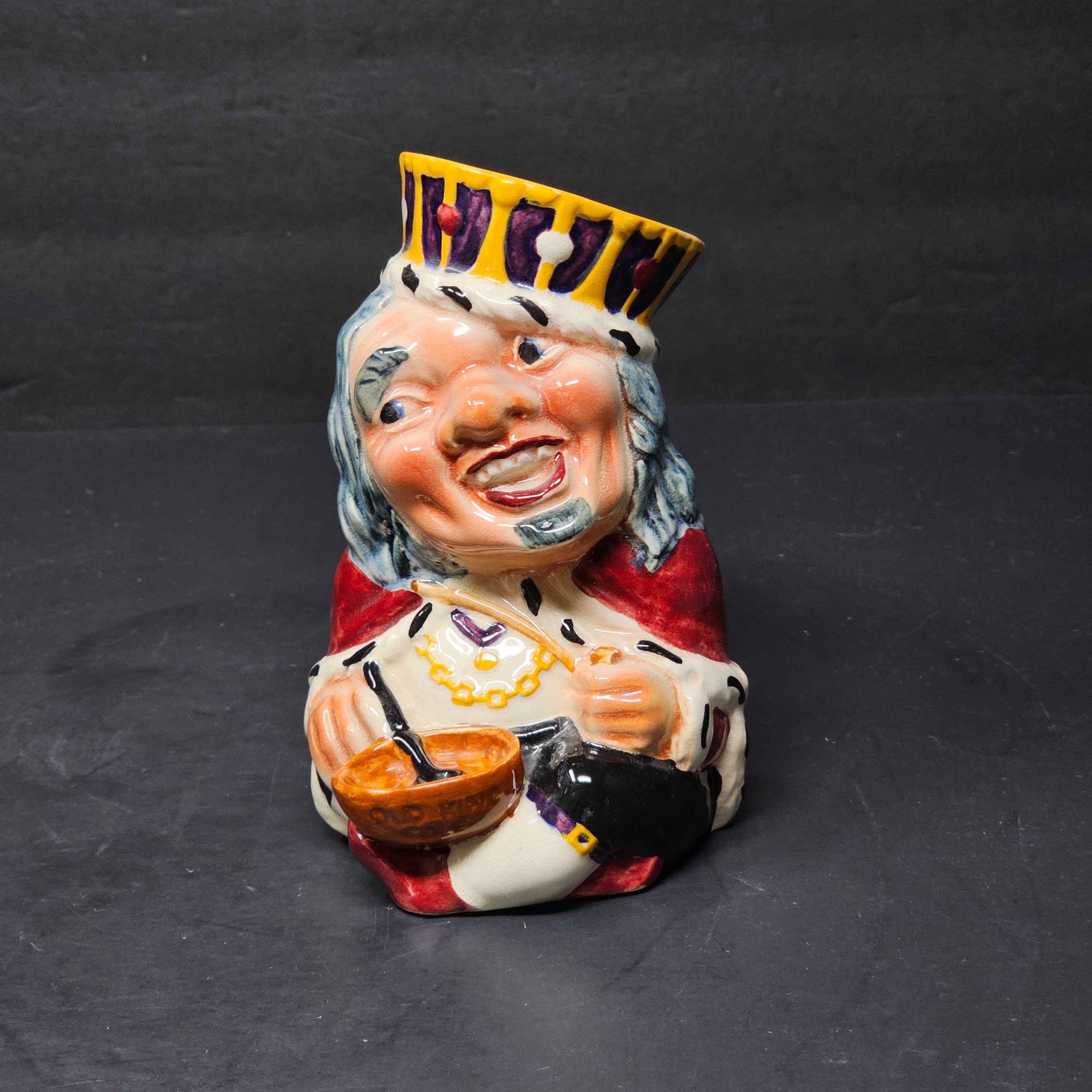 Vintage Toby Jug Old King Cole Shorter England Character Jug