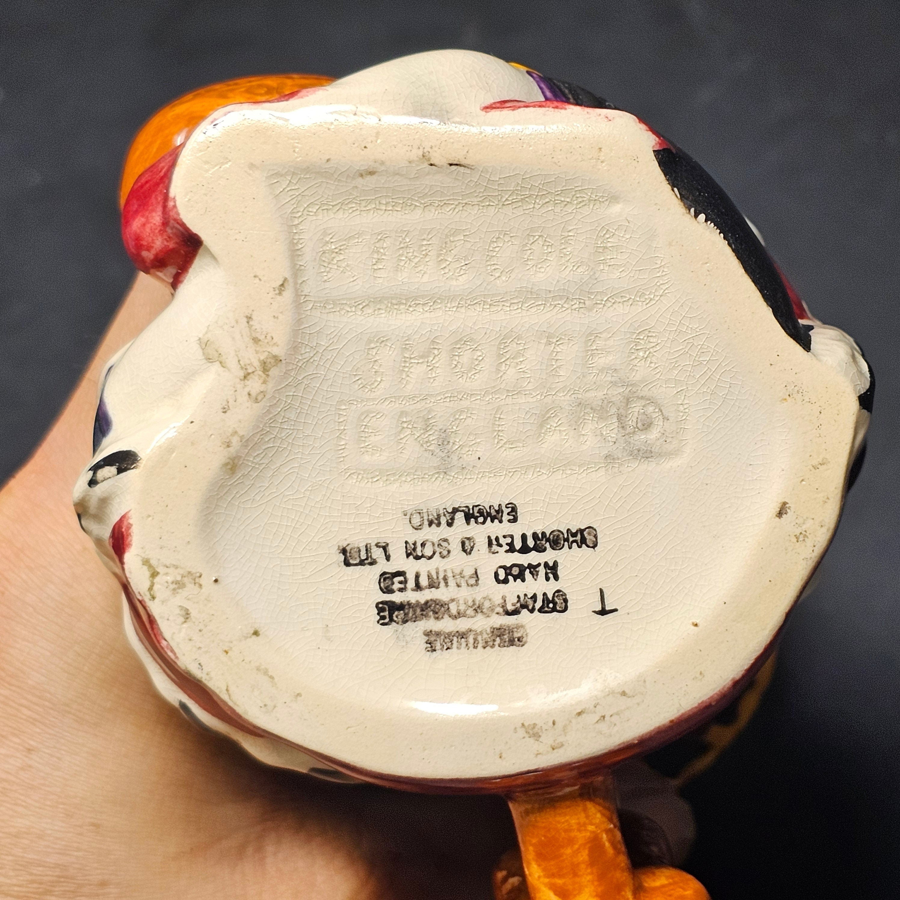 Vintage Toby Jug Old King Cole Shorter England Character Jug