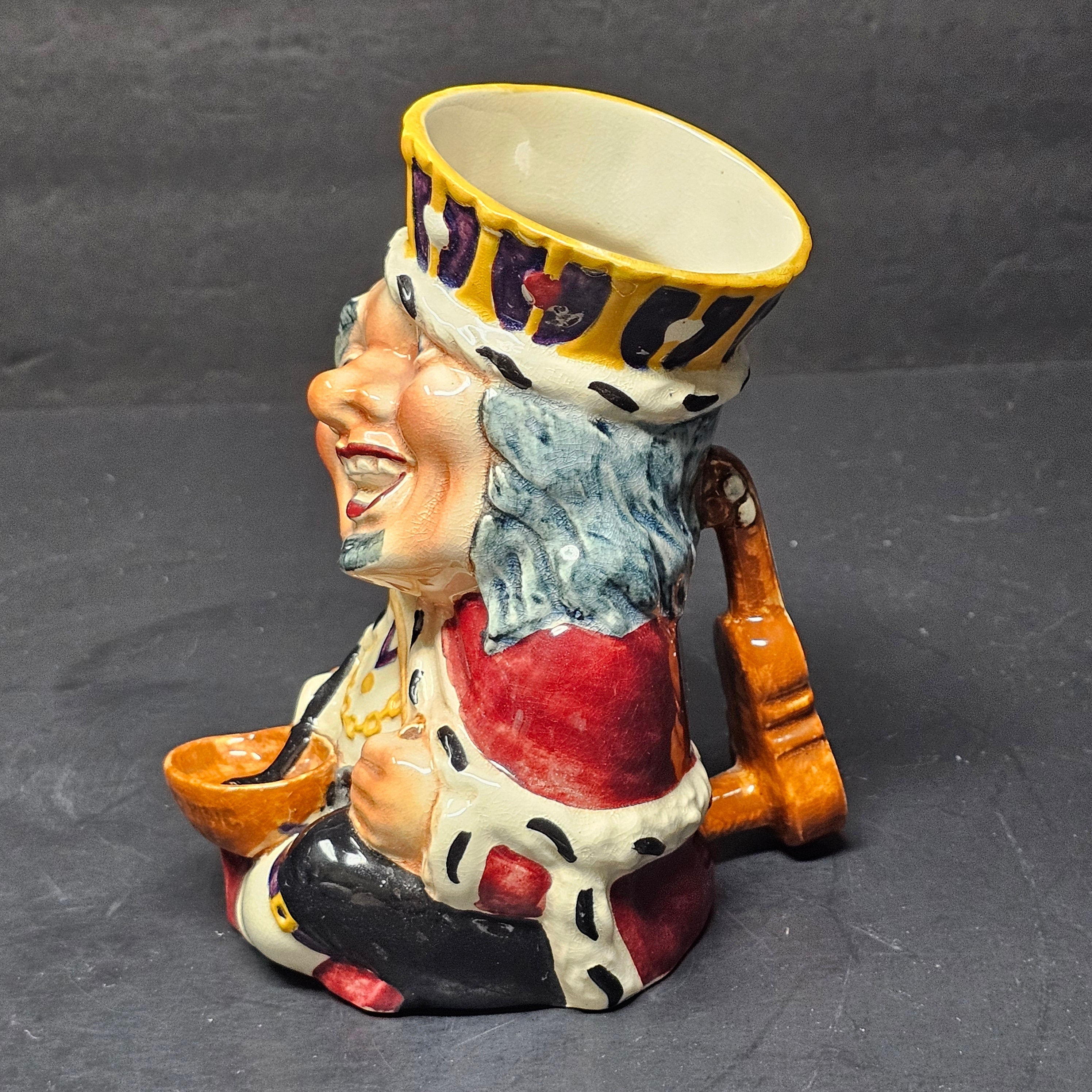 Vintage Toby Jug Old King Cole Shorter England Character Jug
