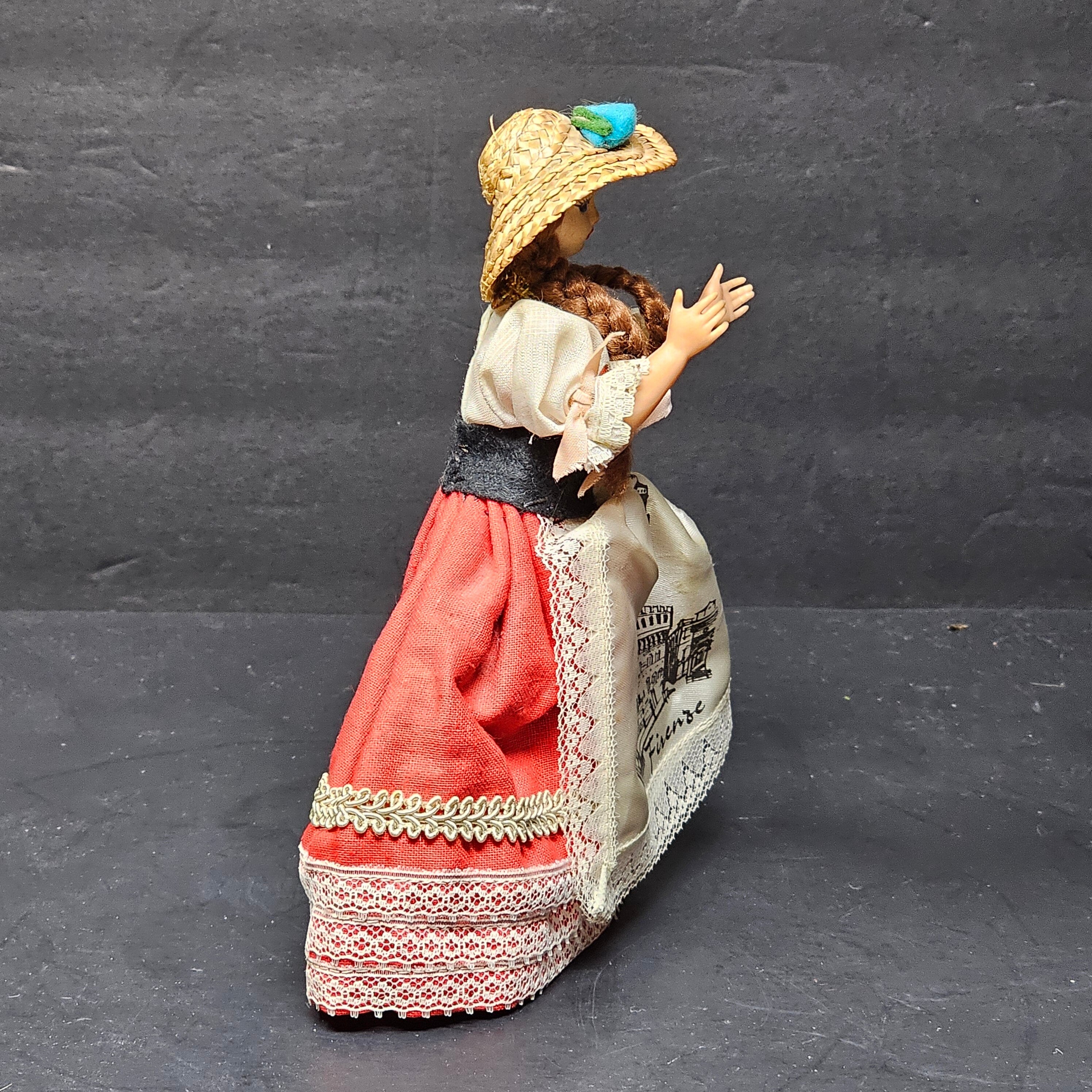 Vintage Firenze Italian Souvenir Doll 8"