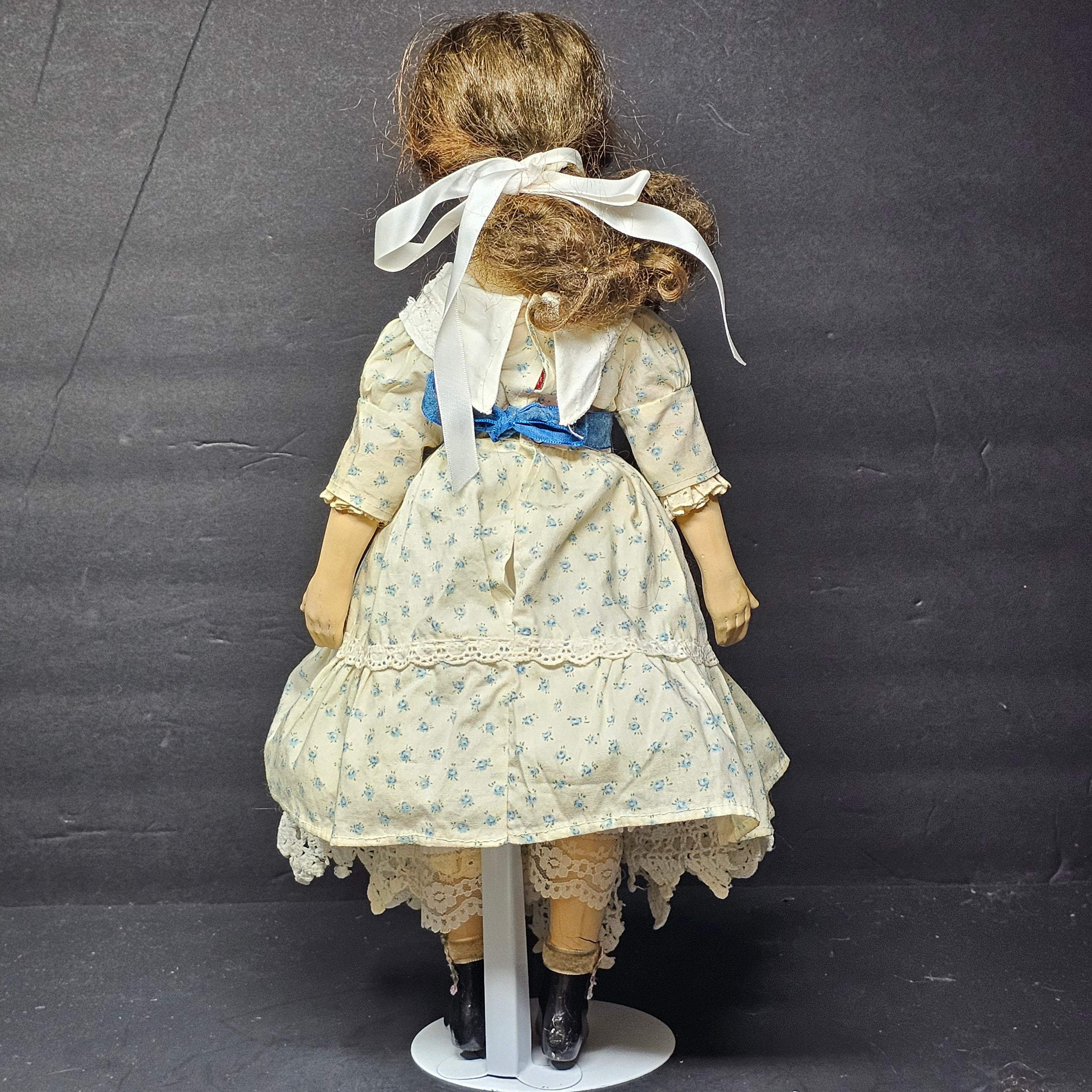 Vintage Limmer German Doll Paper Mache 17"