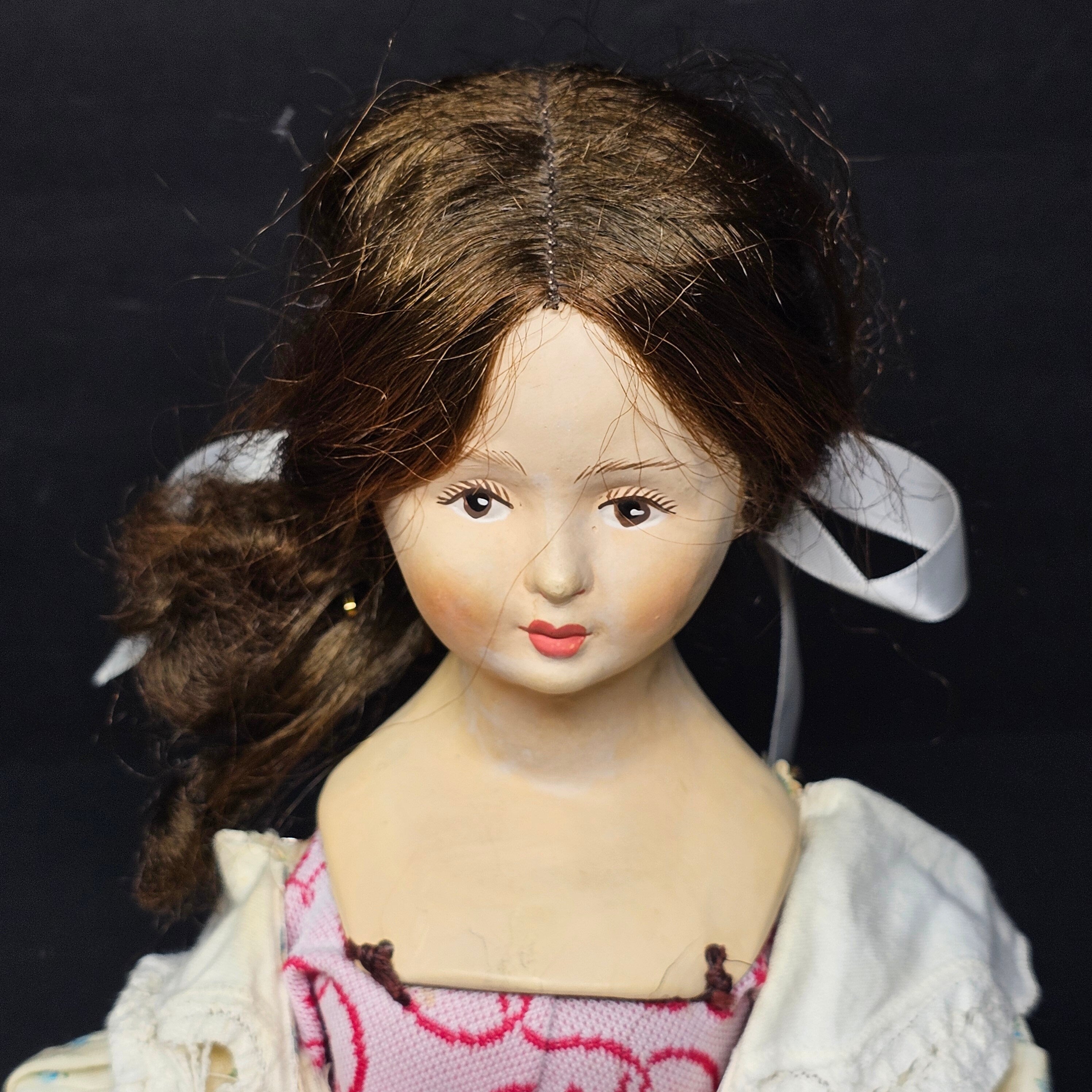 Vintage Limmer German Doll Paper Mache 17"