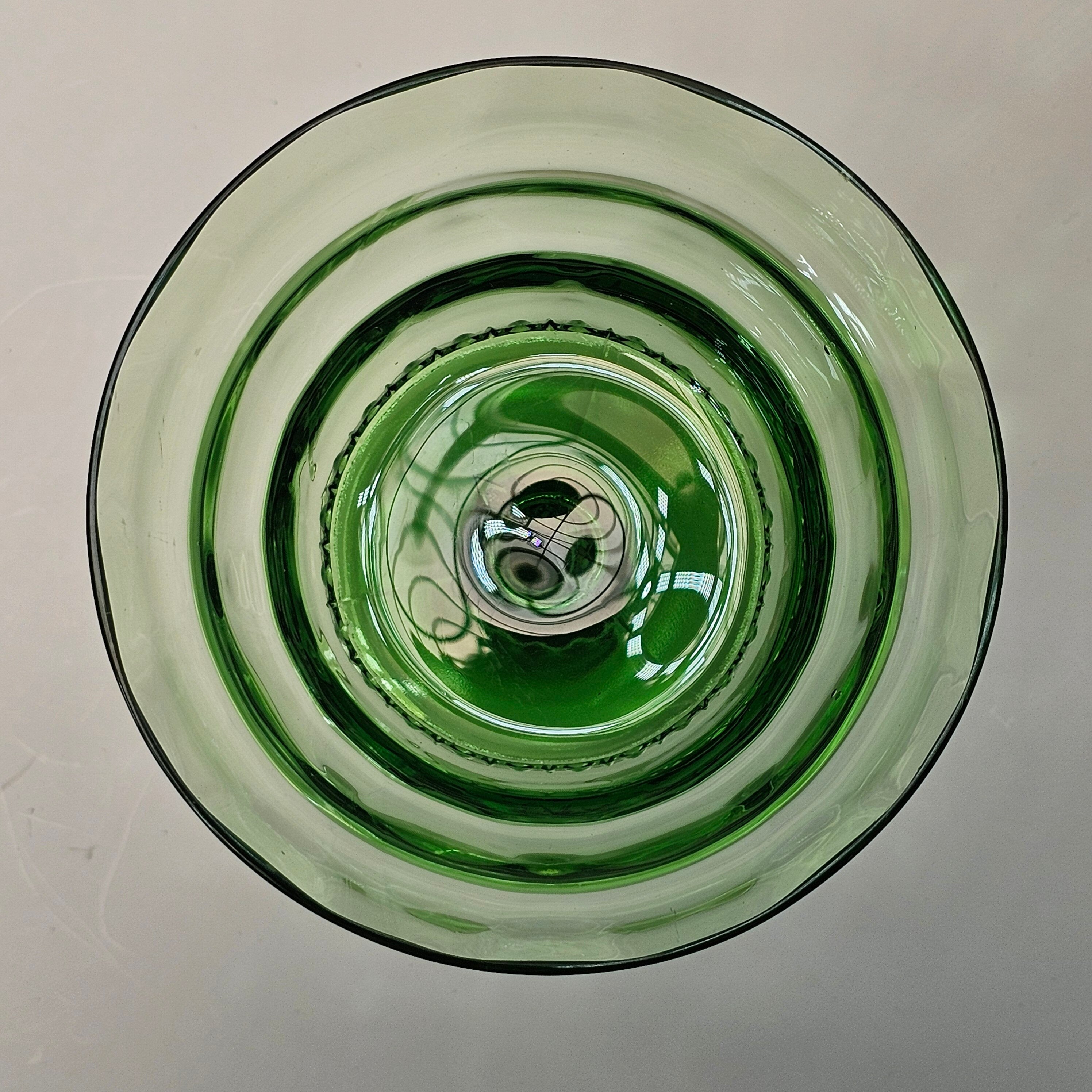 Heisey Moongleam Charter Oak Tall Sherbert Champagne 4 3/4”