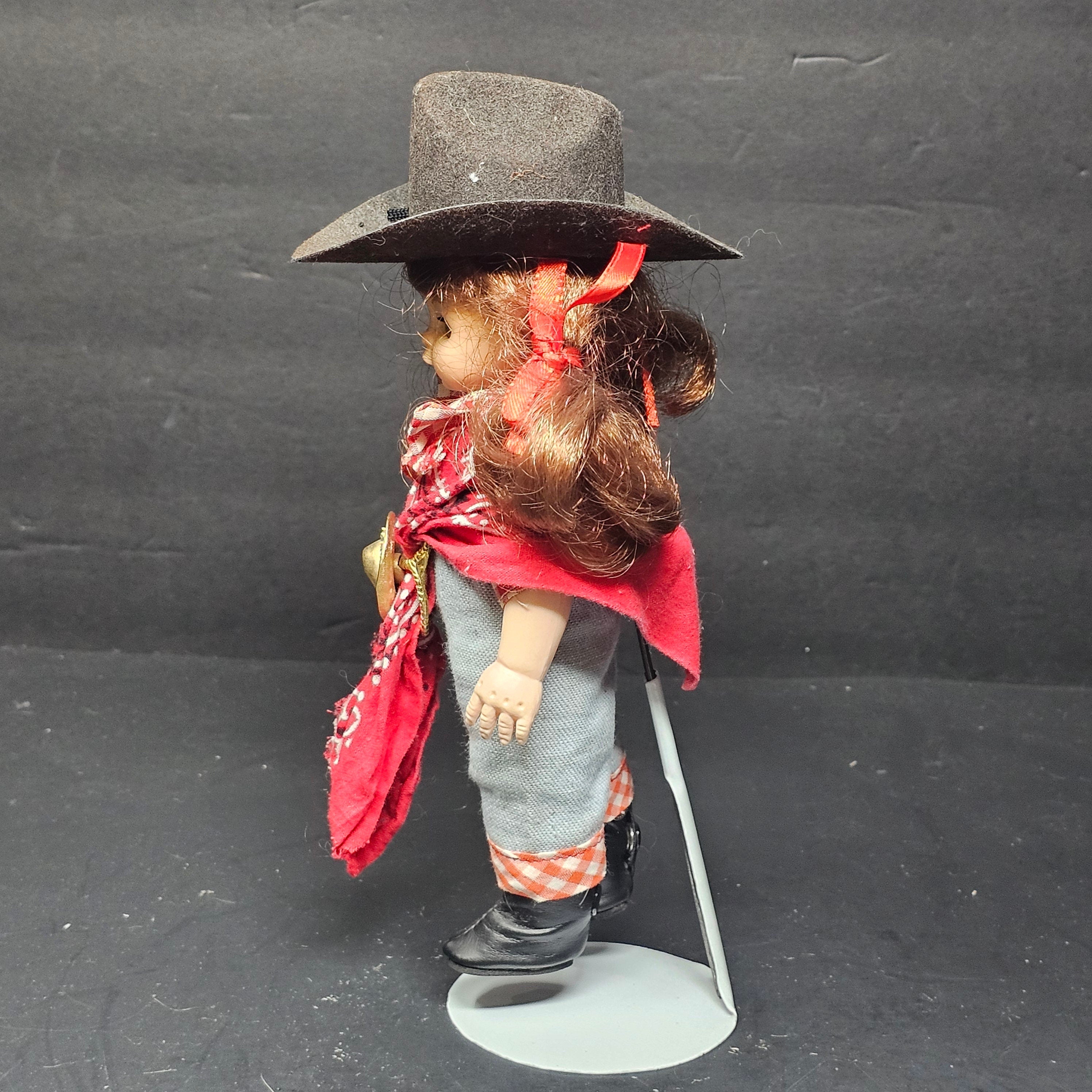 Vintage 8" Playmates Doll #5081 In Western Outfits