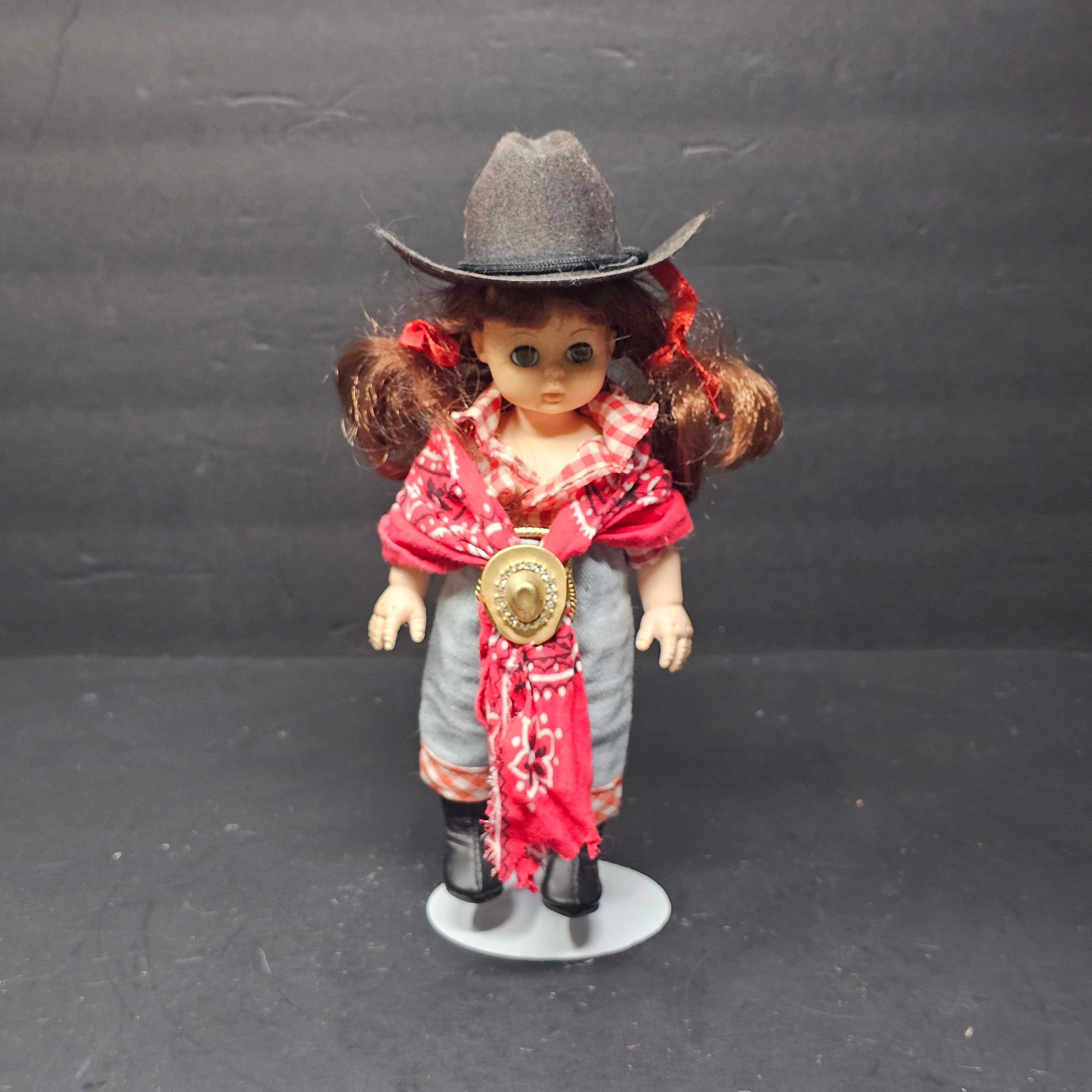 Vintage 8" Playmates Doll #5081 In Western Outfits