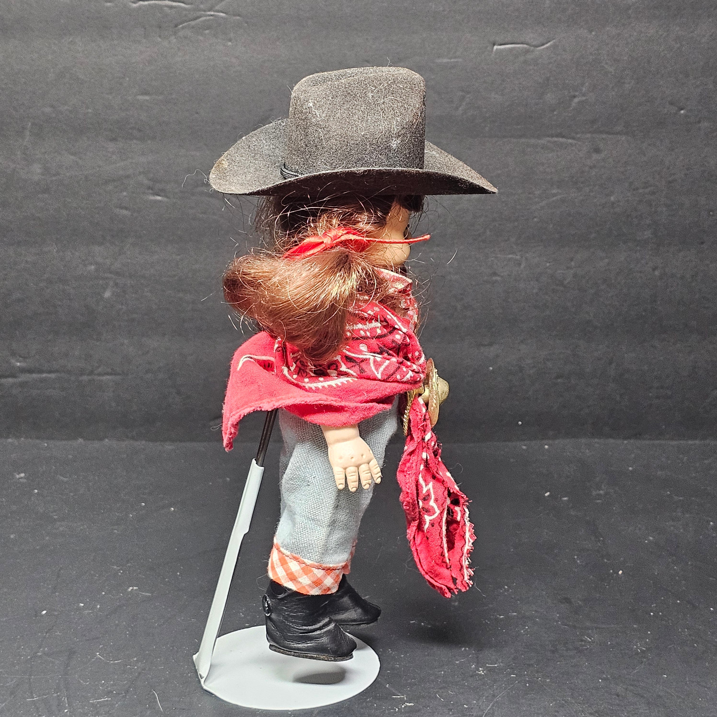 Vintage 8" Playmates Doll #5081 In Western Outfits