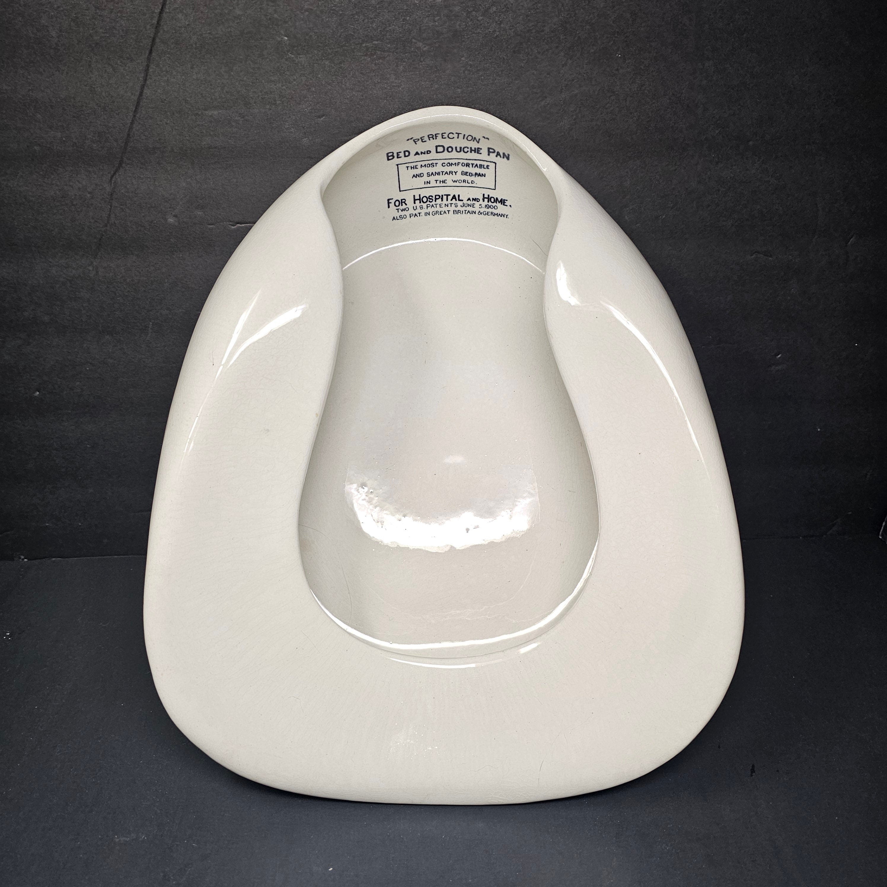 Antique Perfection Bed and Douche Pan By Grimwades Ltd