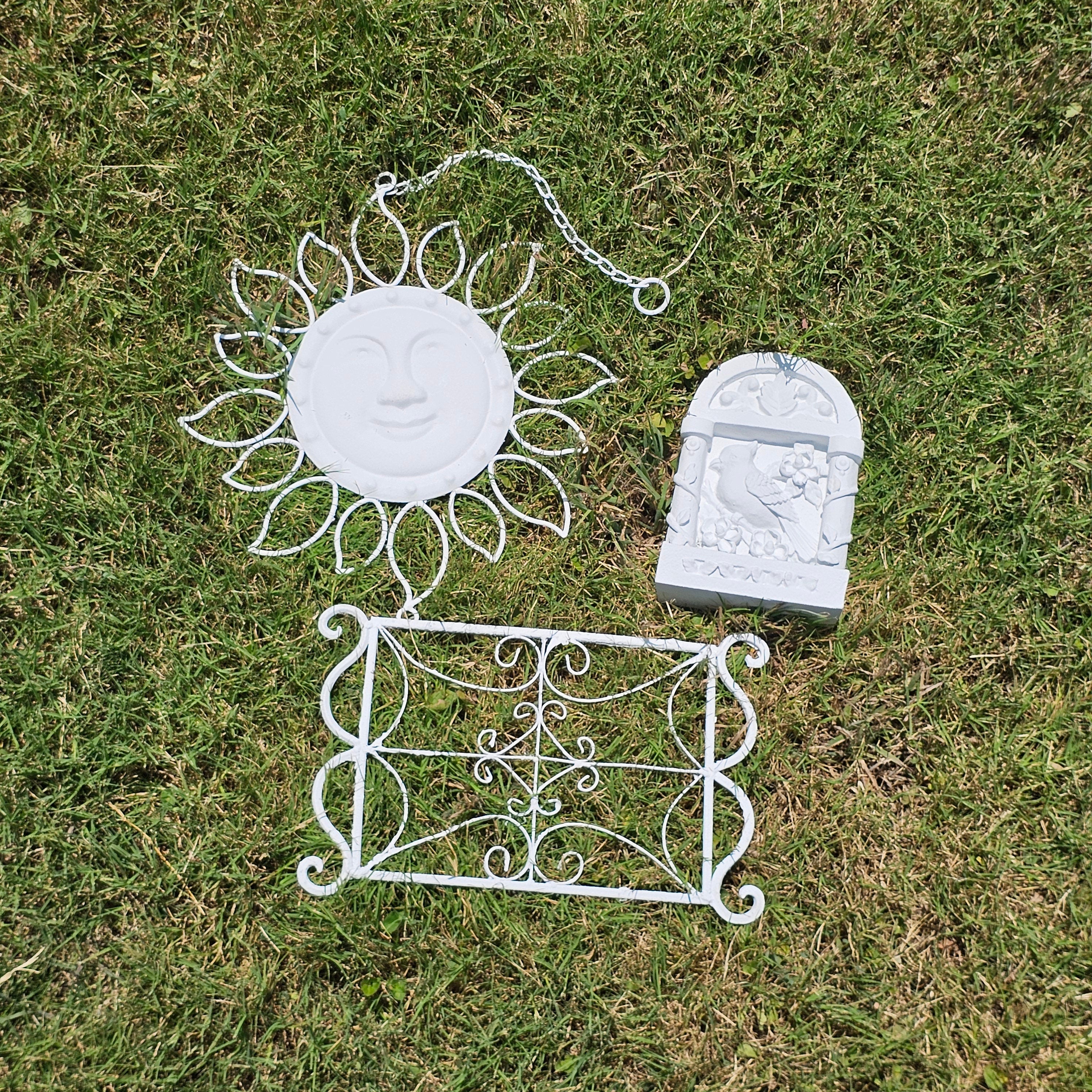 Set of 3 Hanging Garden Decor Flat White