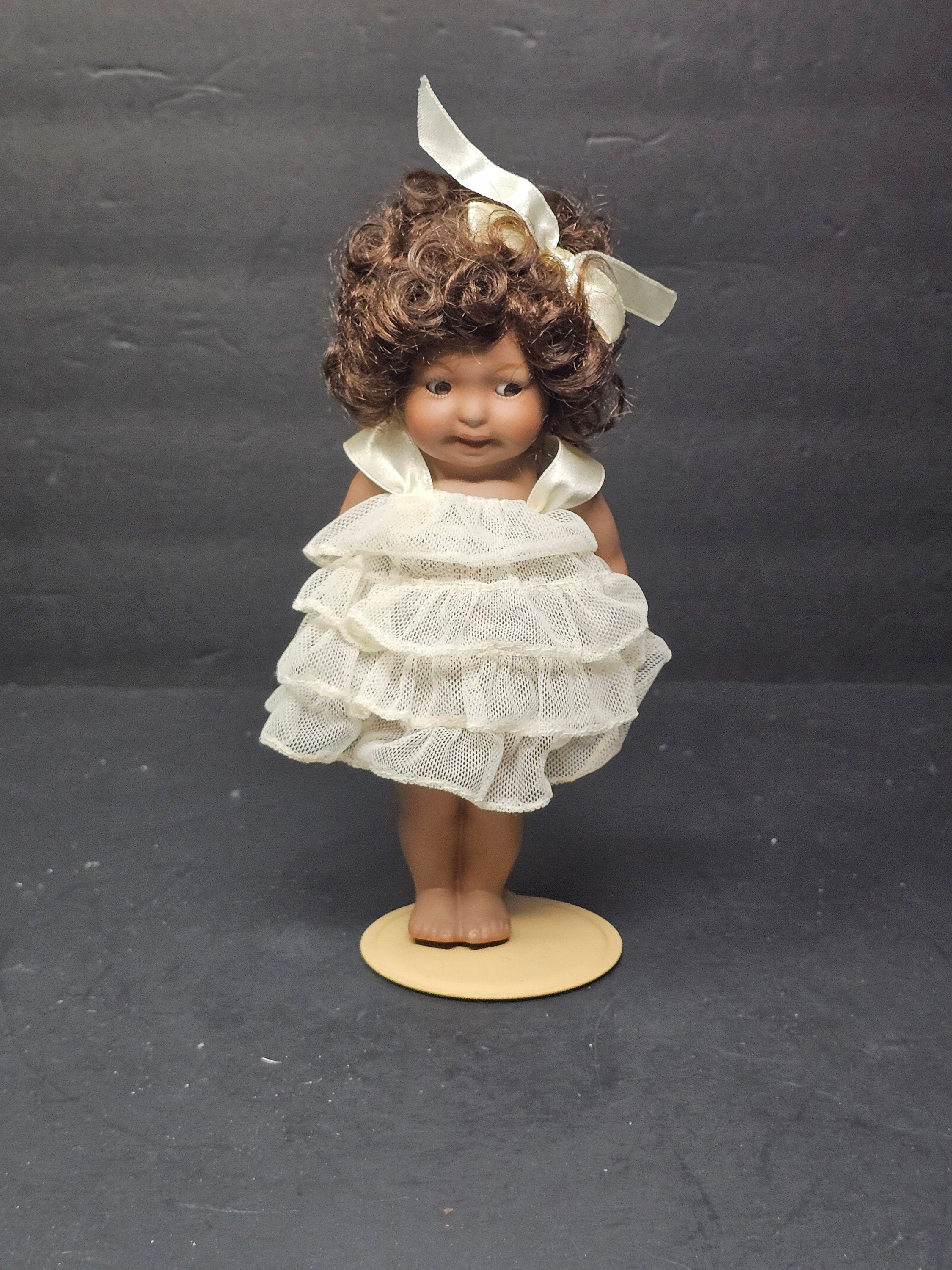 Vintage Jeannie Di Mauro Doll 8" African American Girl