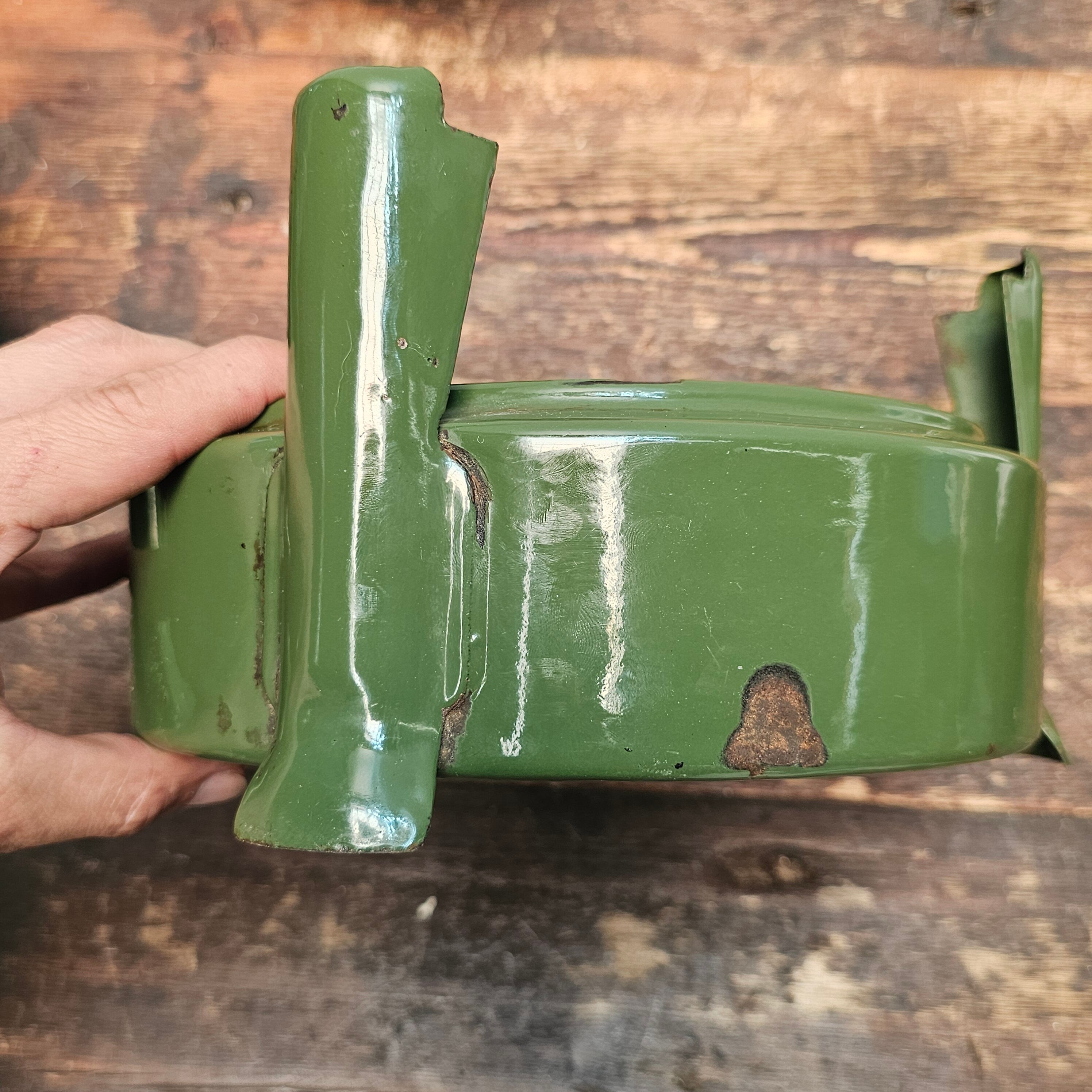 BECCON Enamelware Stove Kerosene 3-Wick Camping Cooker Green