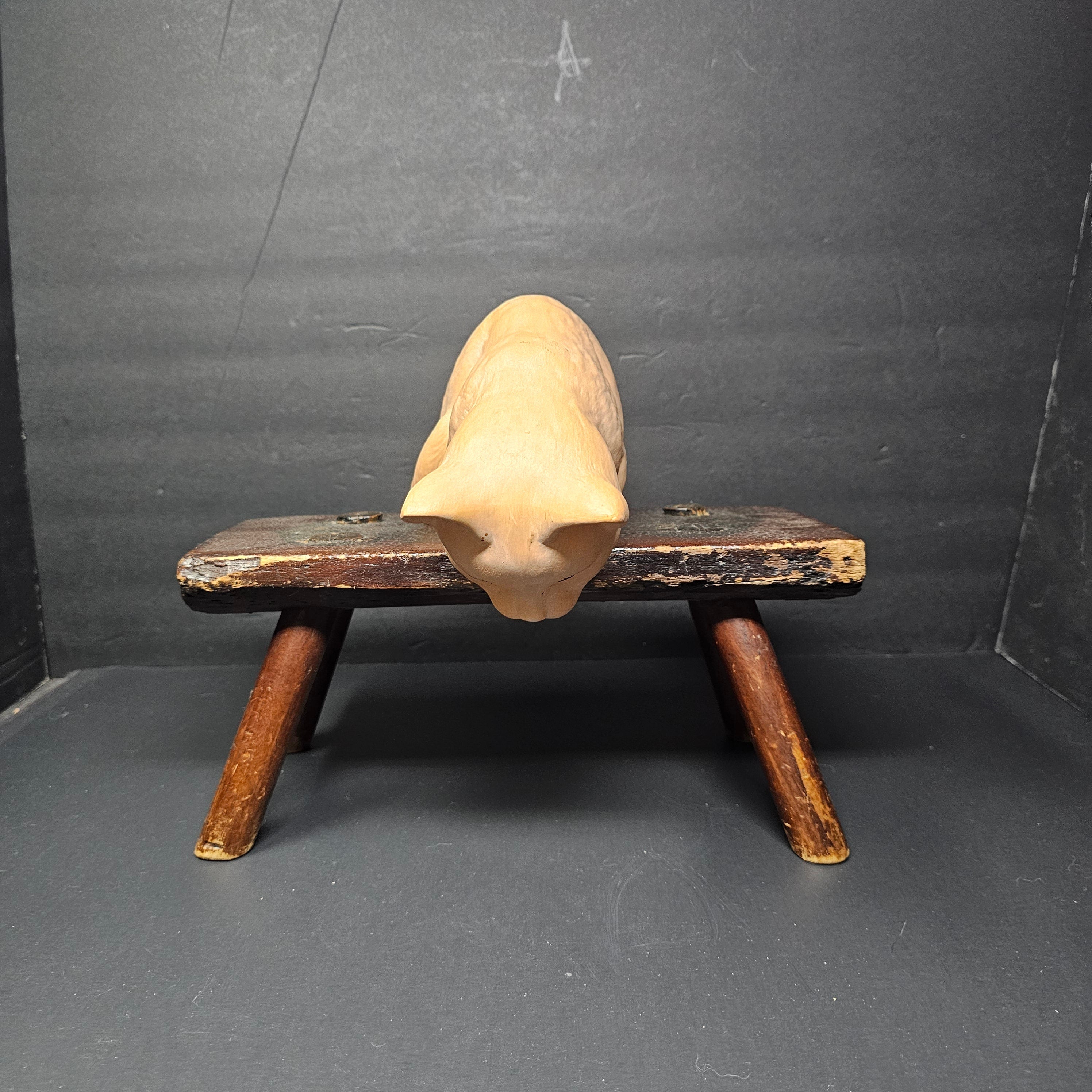 Porcelain Cat Kitty Figurine Vintage By Konopa Ceramics Oregon