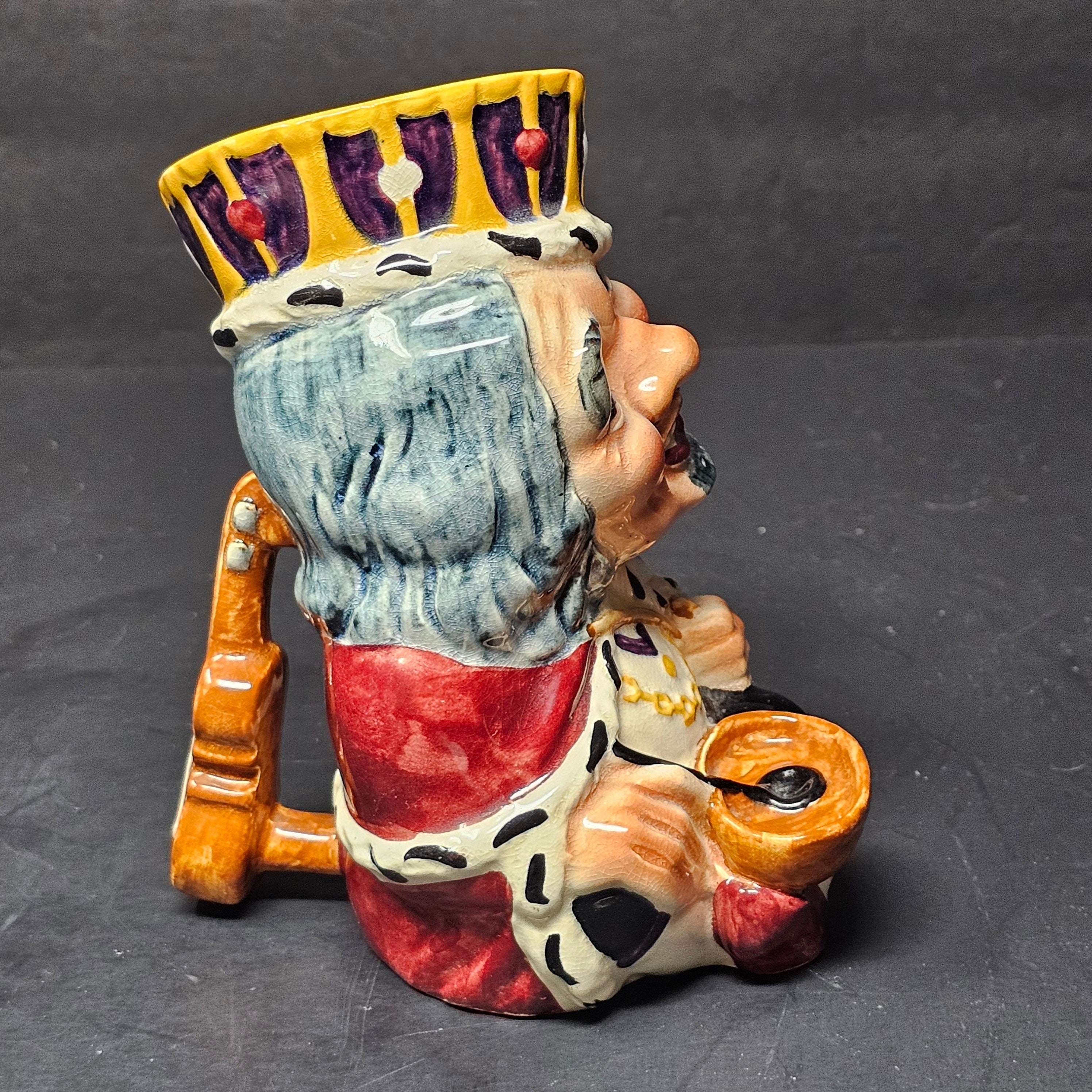 Vintage Toby Jug Old King Cole Shorter England Character Jug