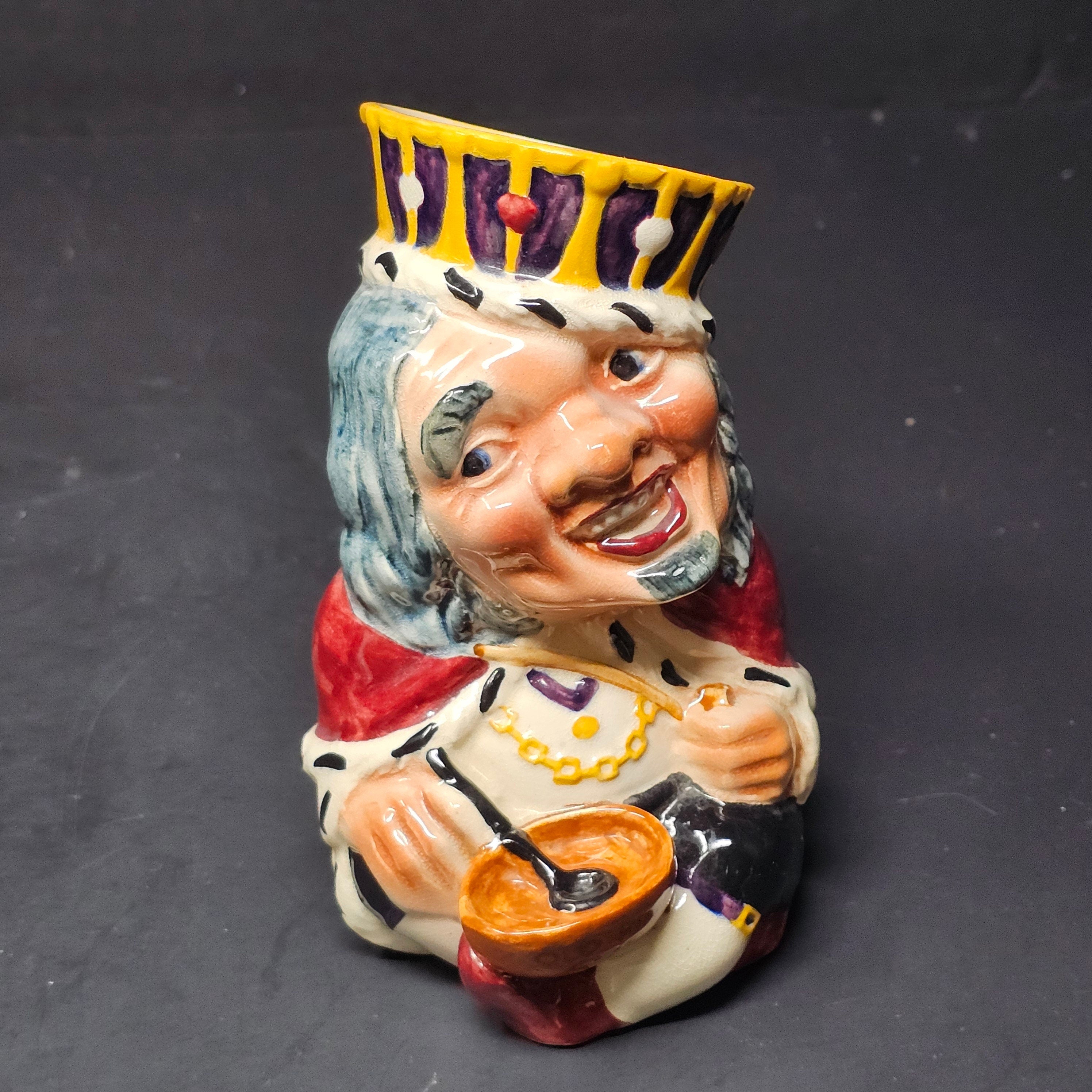 Vintage Toby Jug Old King Cole Shorter England Character Jug