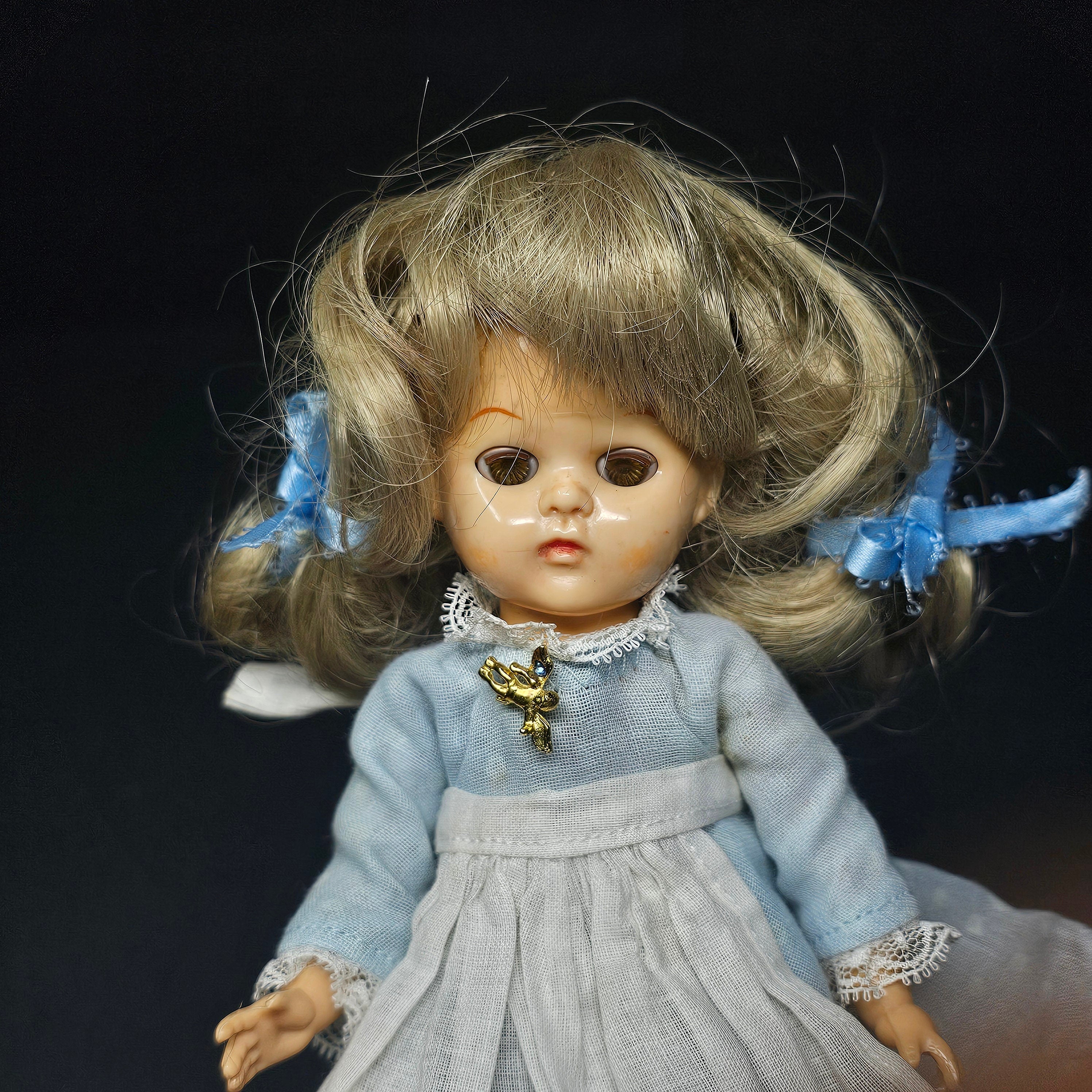 Vintage Virga Doll In Marlene Peterson Dress 8"