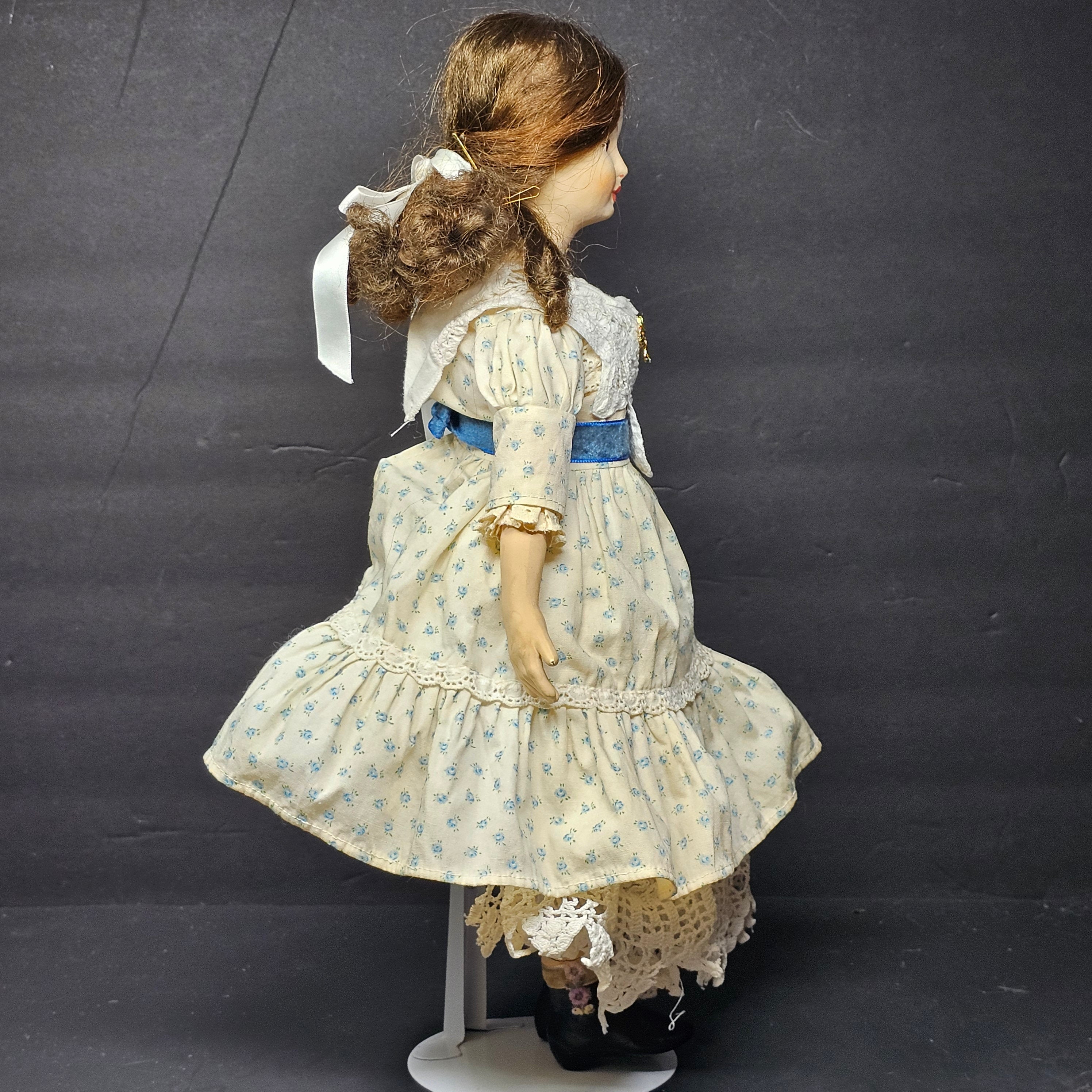 Vintage Limmer German Doll Paper Mache 17"