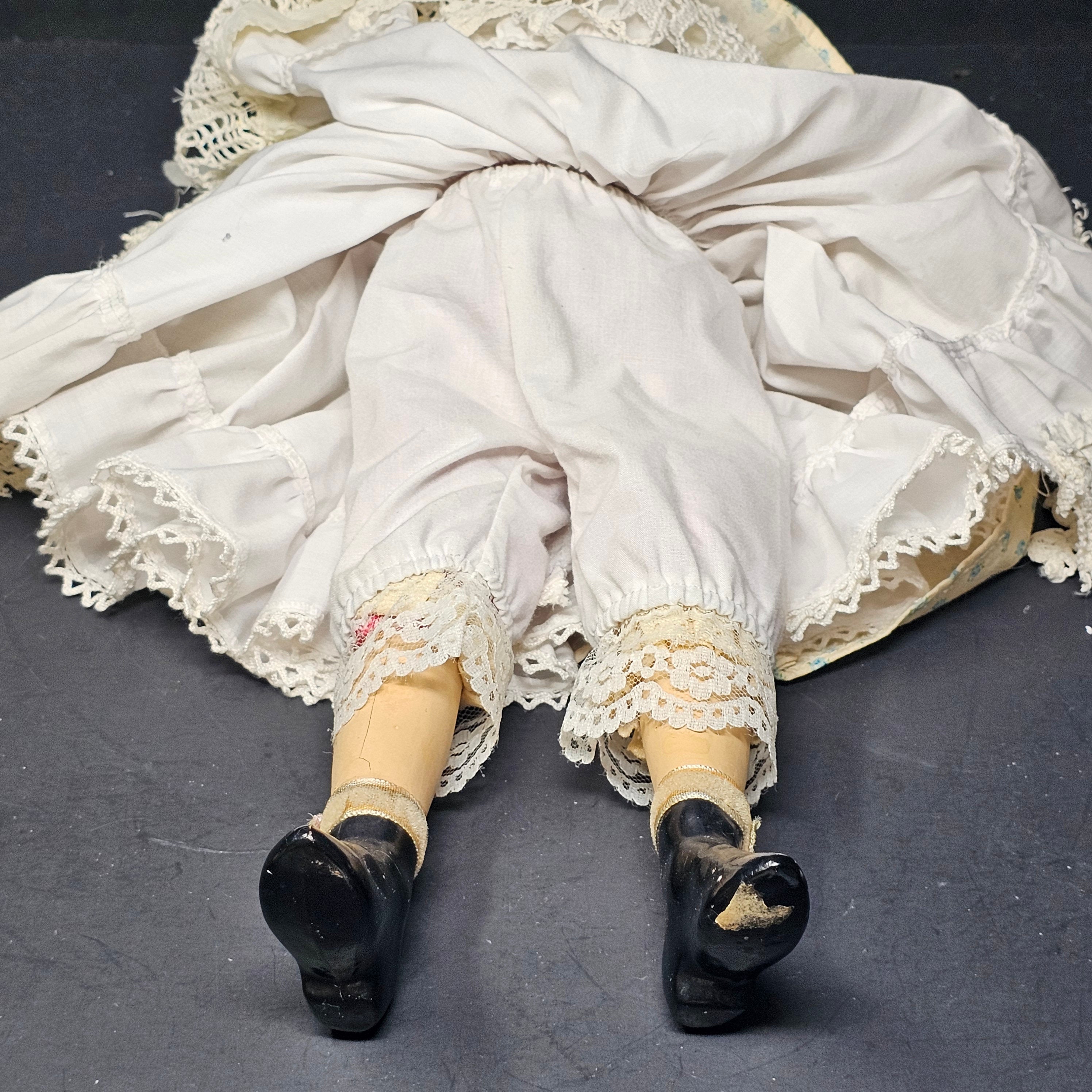 Vintage Limmer German Doll Paper Mache 17"