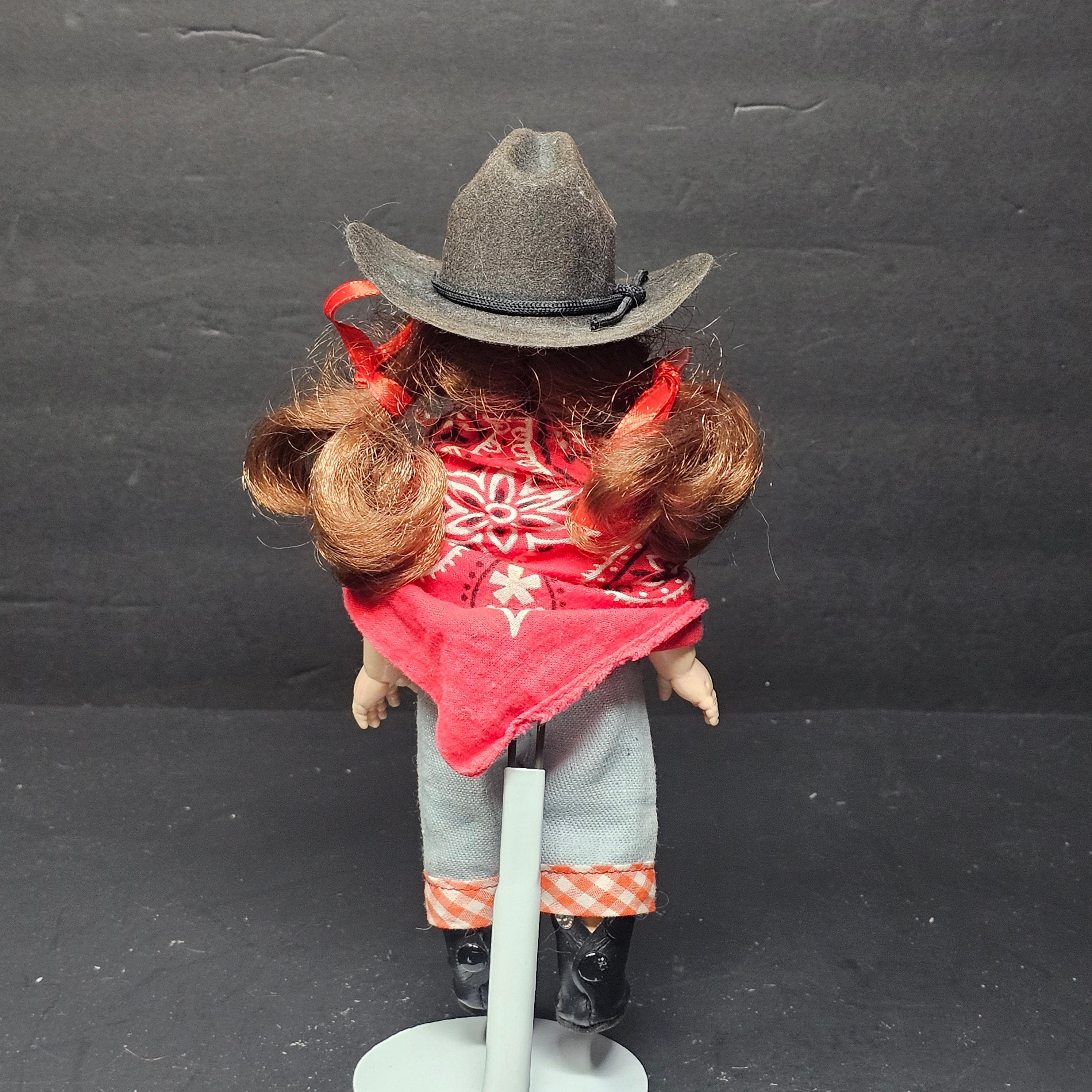 Vintage 8" Playmates Doll #5081 In Western Outfits