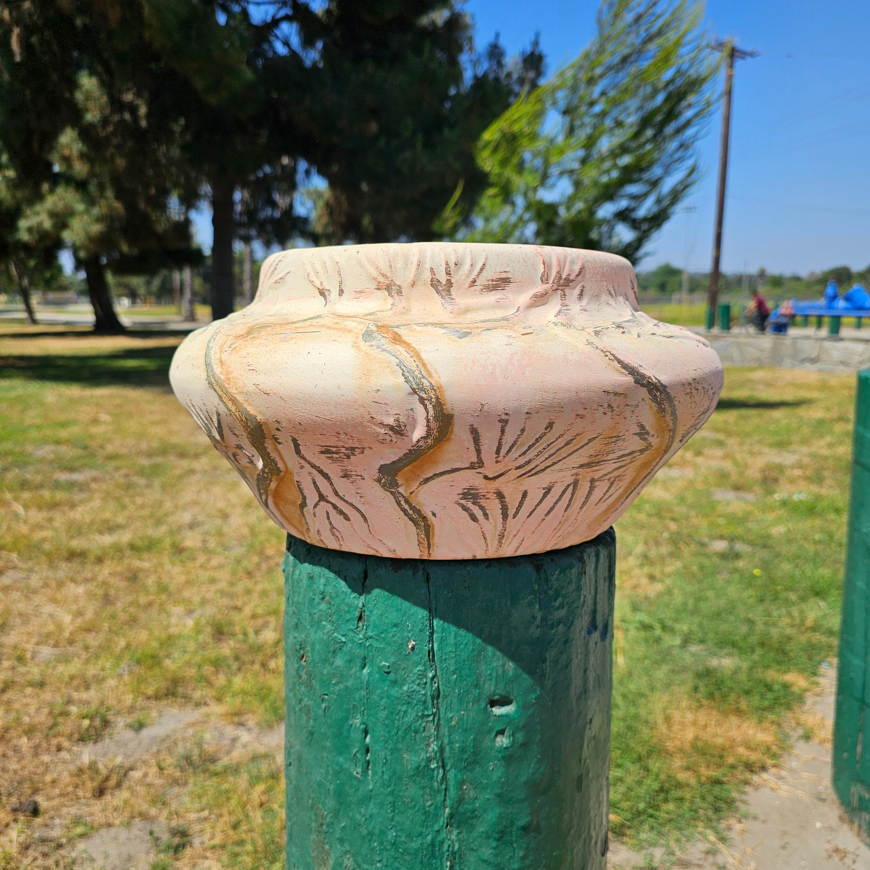 Premier Pottery Products PPP # 401 Ceramic Flower Pot Planter Bowl 13" Dia