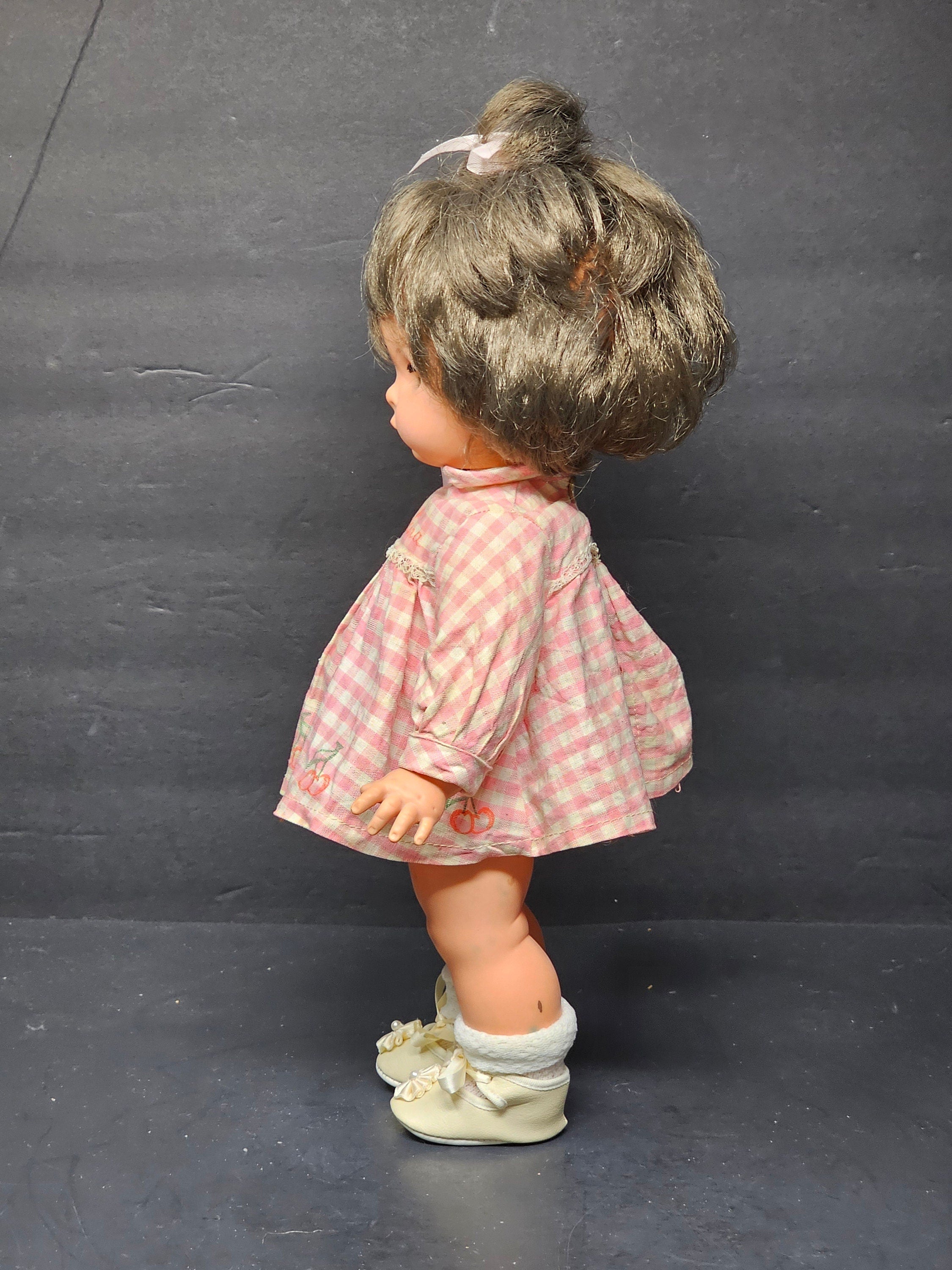 Vintage Furga Italy Carolina Toddler Doll 13"