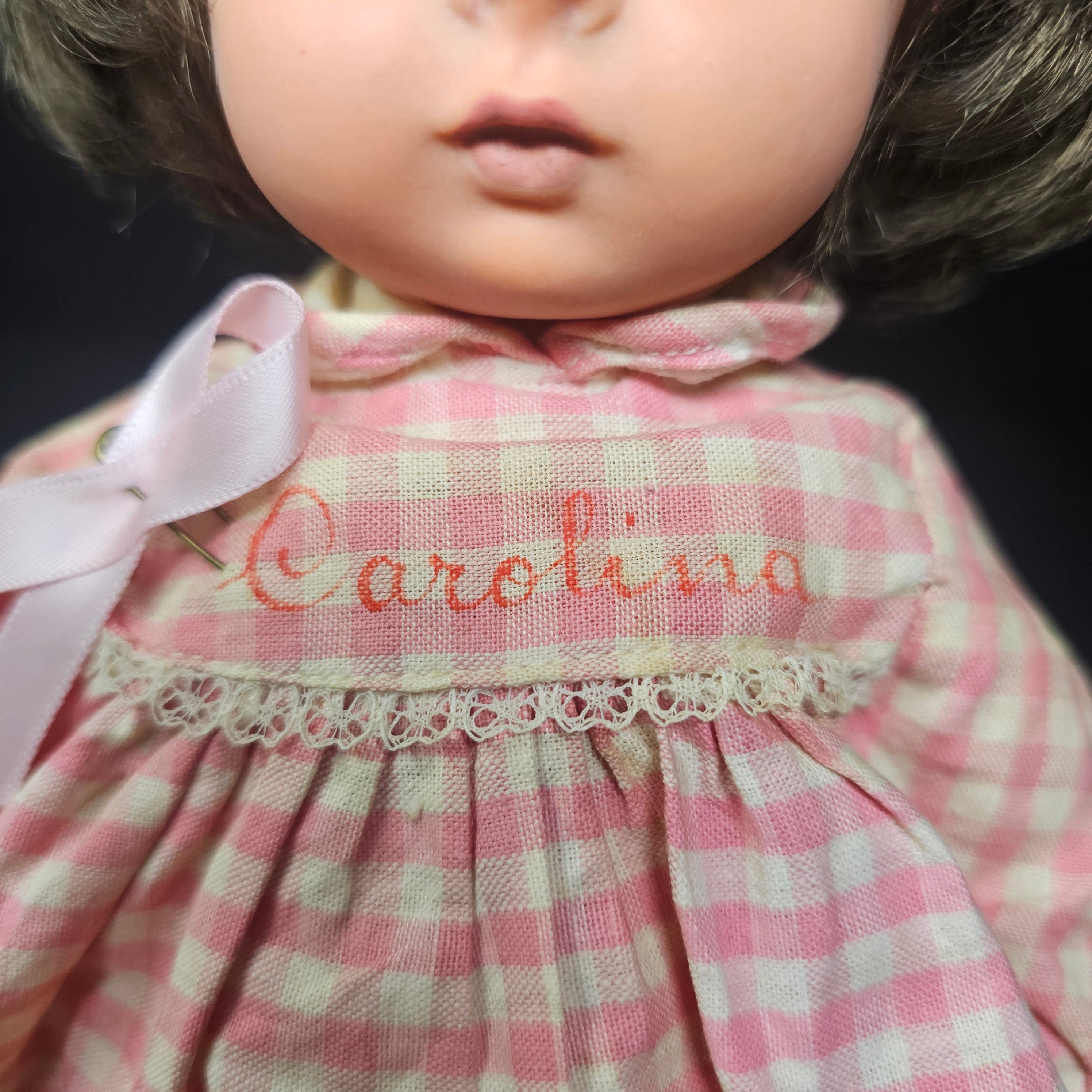 Vintage Furga Italy Carolina Toddler Doll 13"