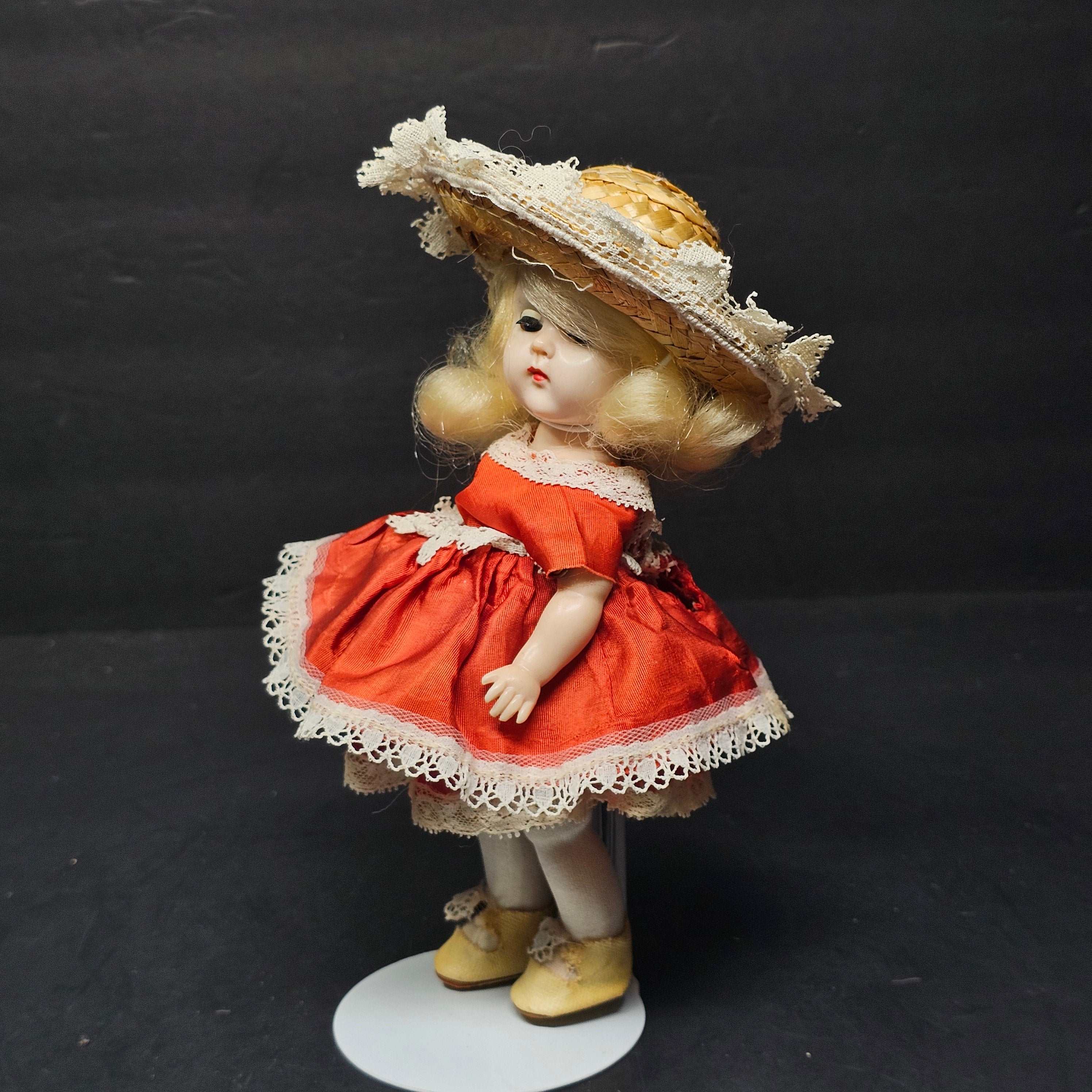 Vintage Vogue Ginny Bent Knee Walker Doll 8" 1950's
