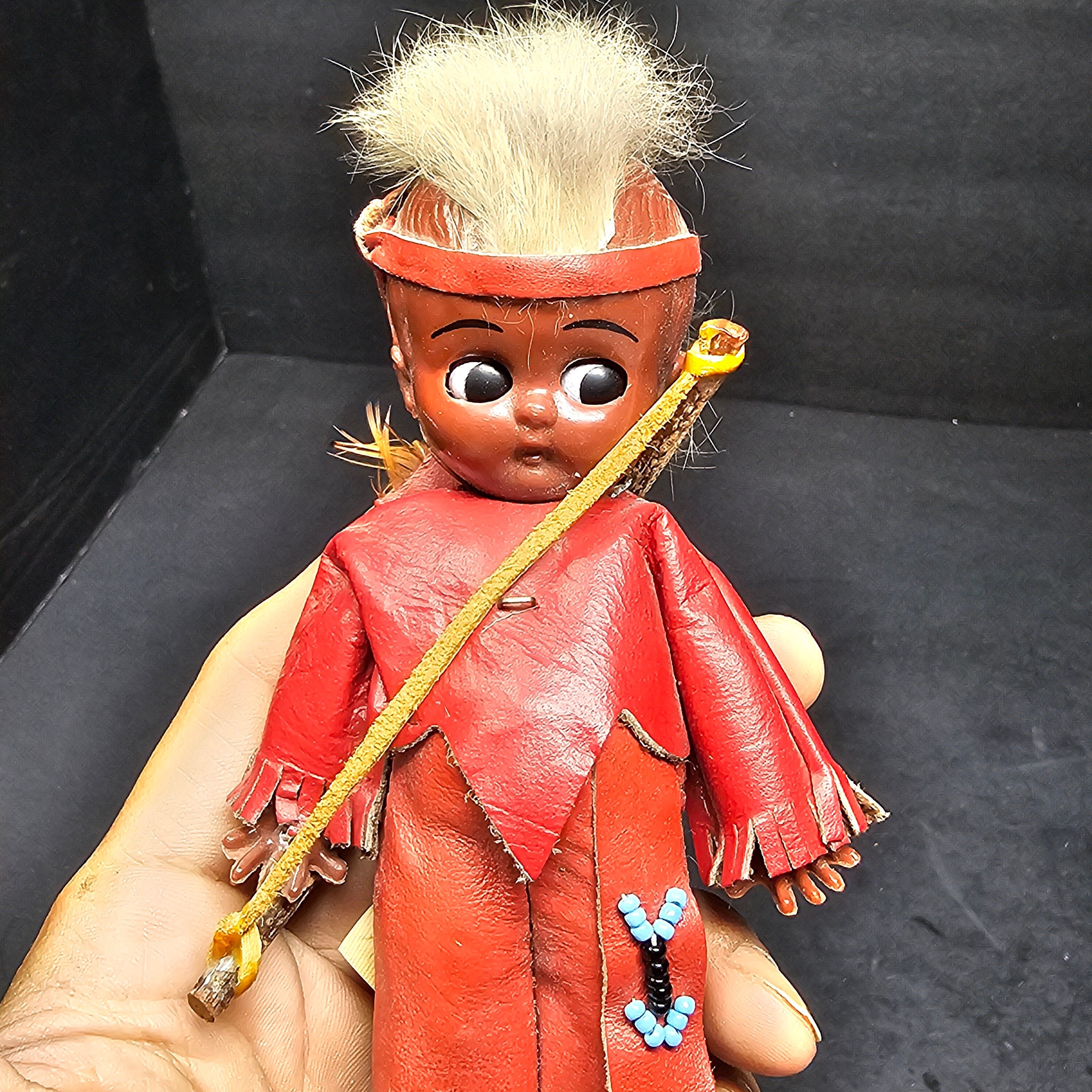 Carlson Dolls Mohawk Brave Indian Boy Doll 6"