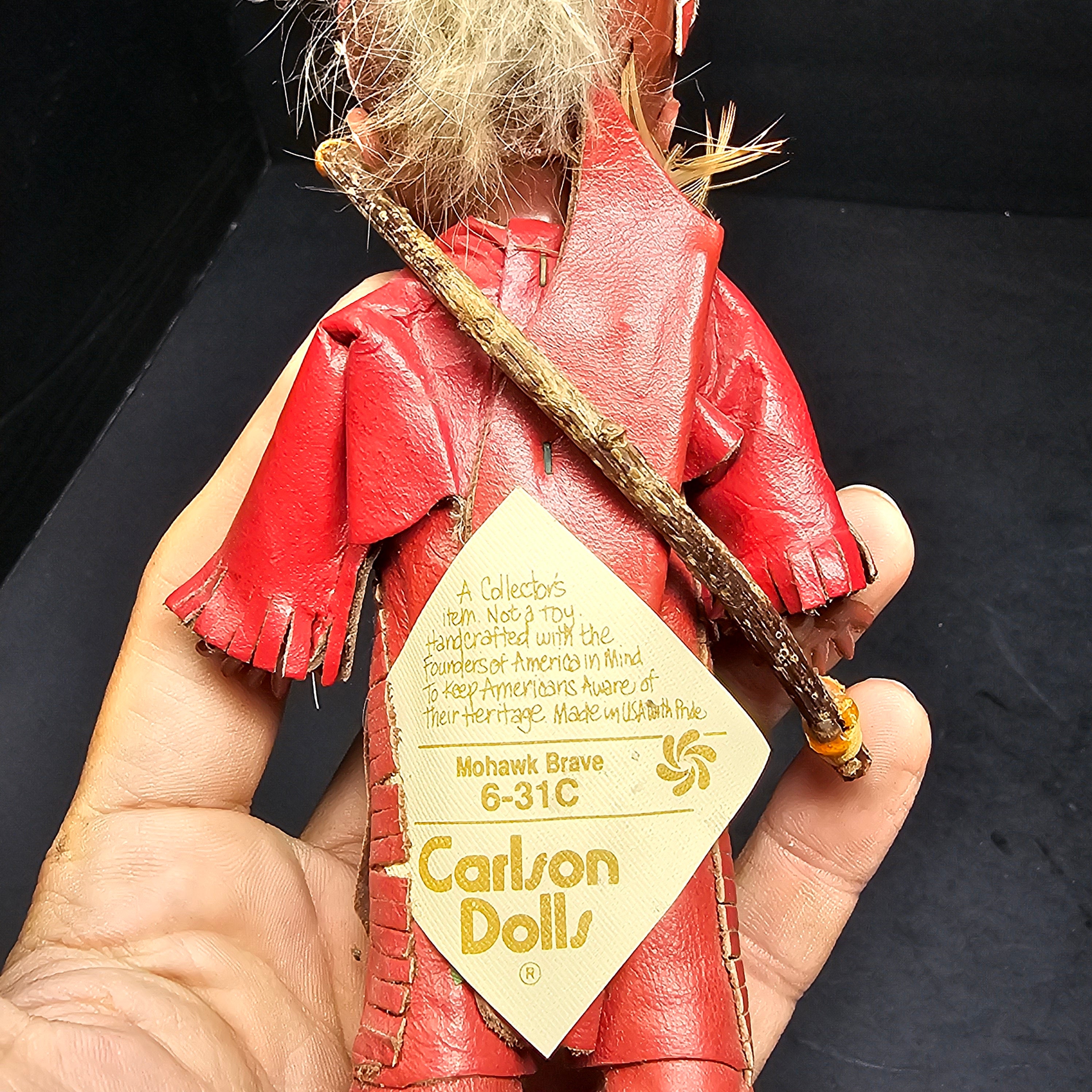 Carlson Dolls Mohawk Brave Indian Boy Doll 6"