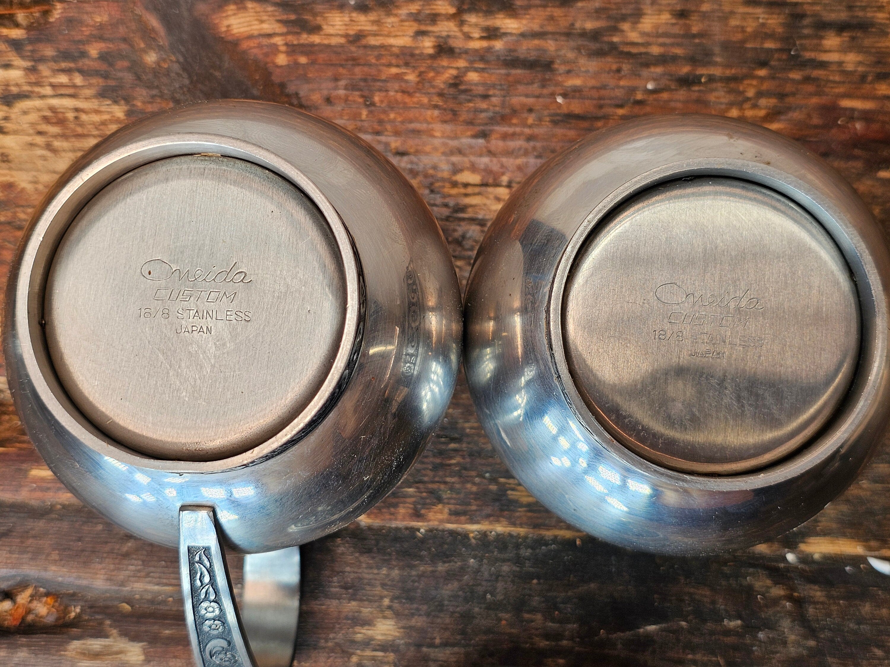 Oneida Mediterranean 18/8 Stainless Tea Set + Monterey Stainless Steel Pot