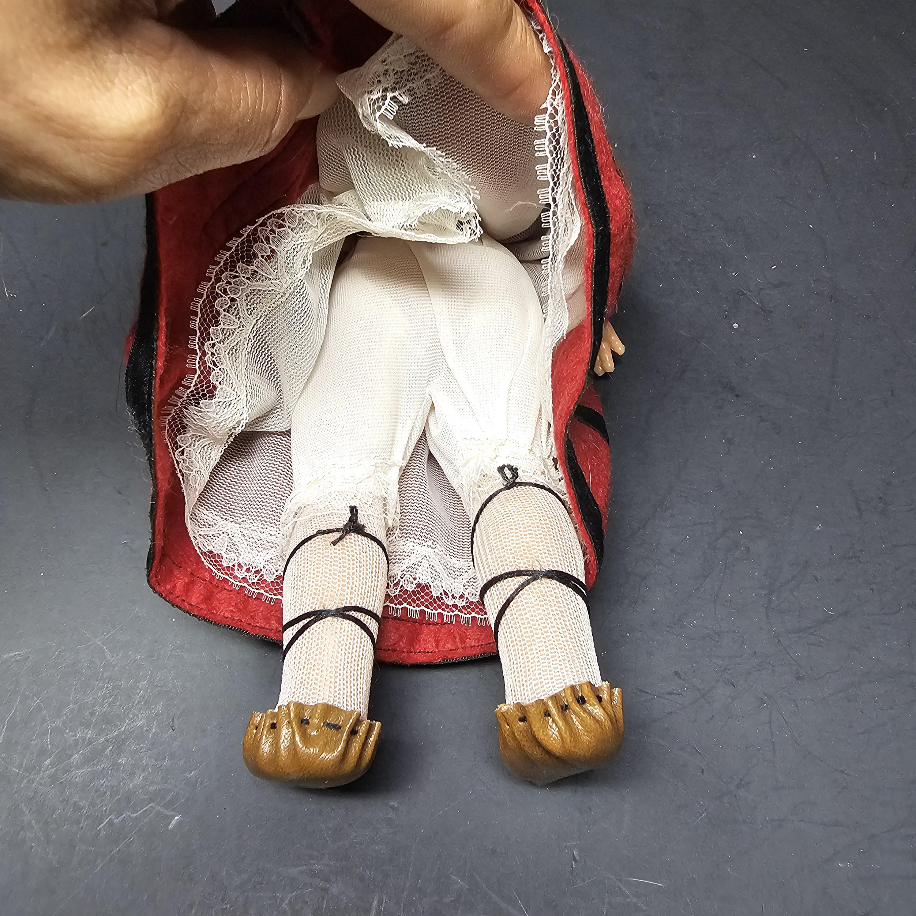 Vintage 11" Spanish Doll Soft Vinyl Face & Hard Plastic Body Made In Spain