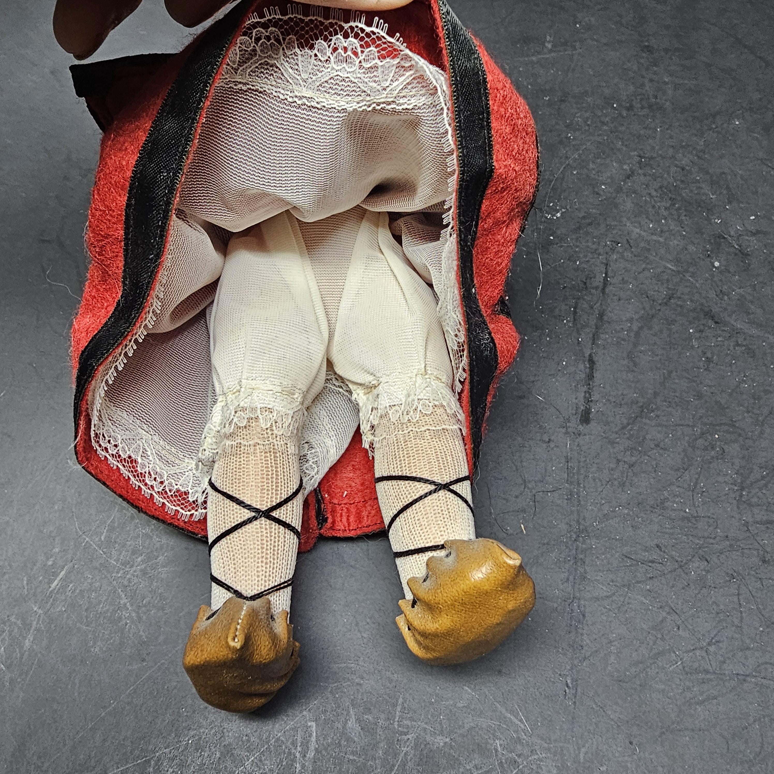 Vintage 11" Spanish Doll Soft Vinyl Face & Hard Plastic Body Made In Spain