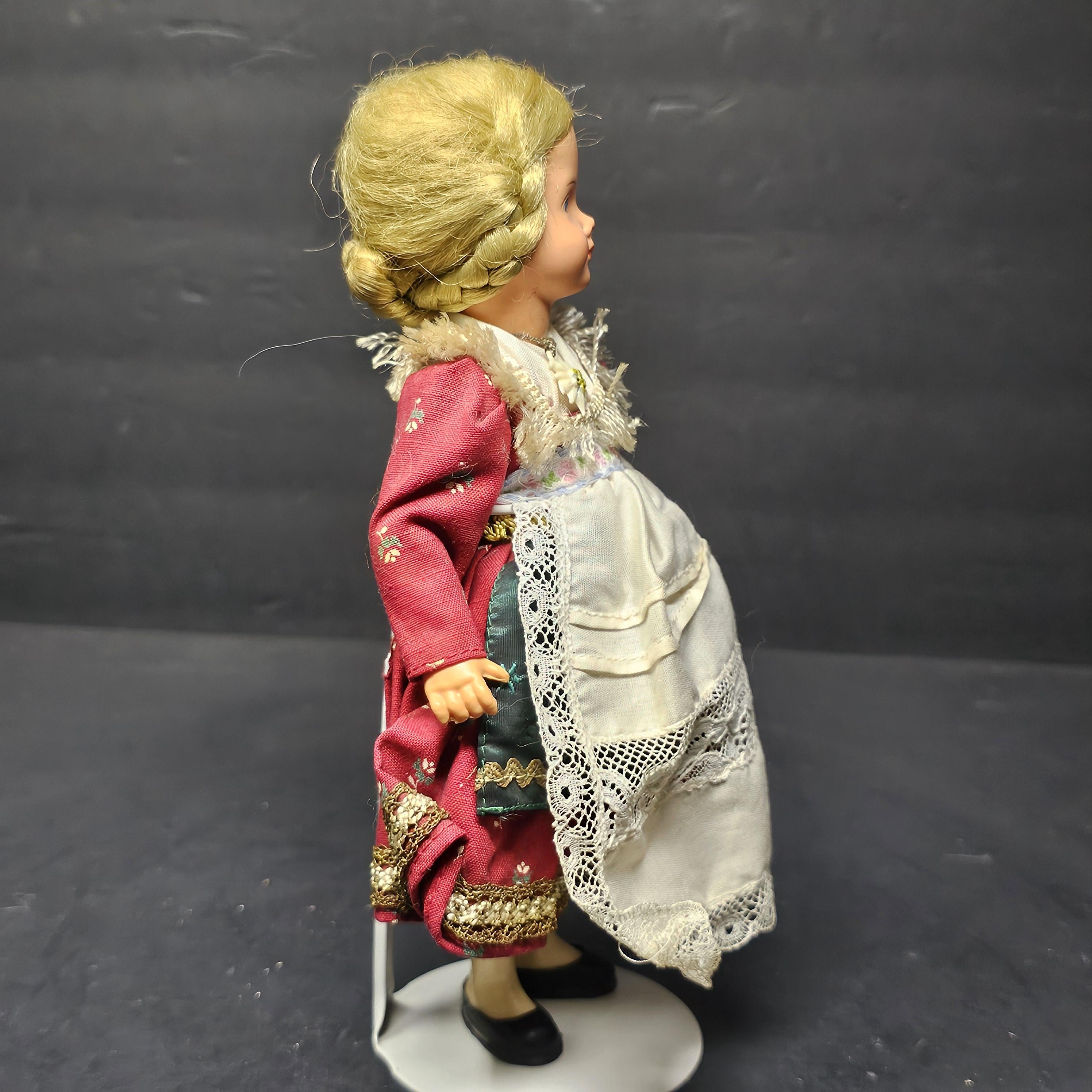 Vintage 9" Celluloid face & Plastic Body Doll Germany (Darling Doll?)