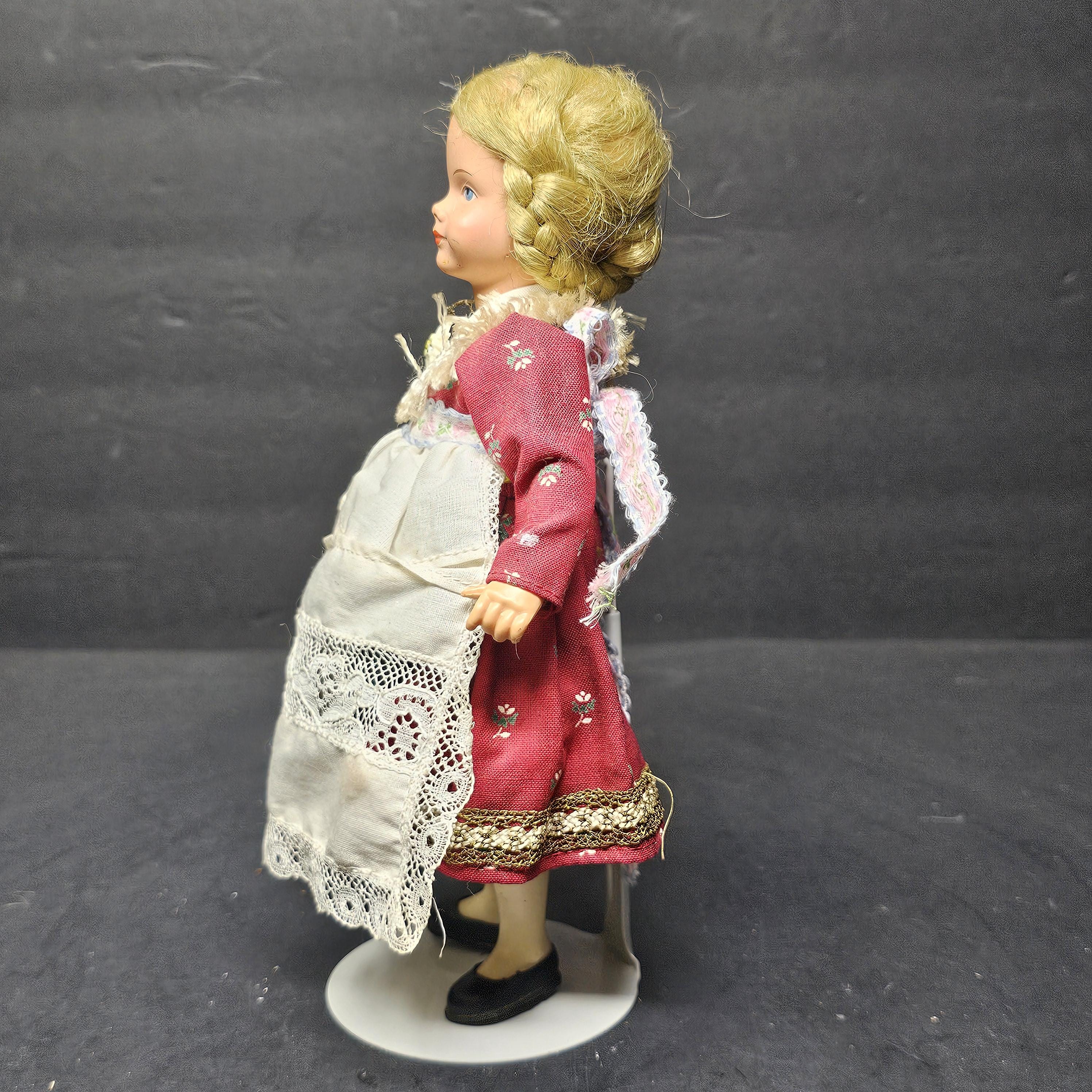 Vintage 9" Celluloid face & Plastic Body Doll Germany (Darling Doll?)