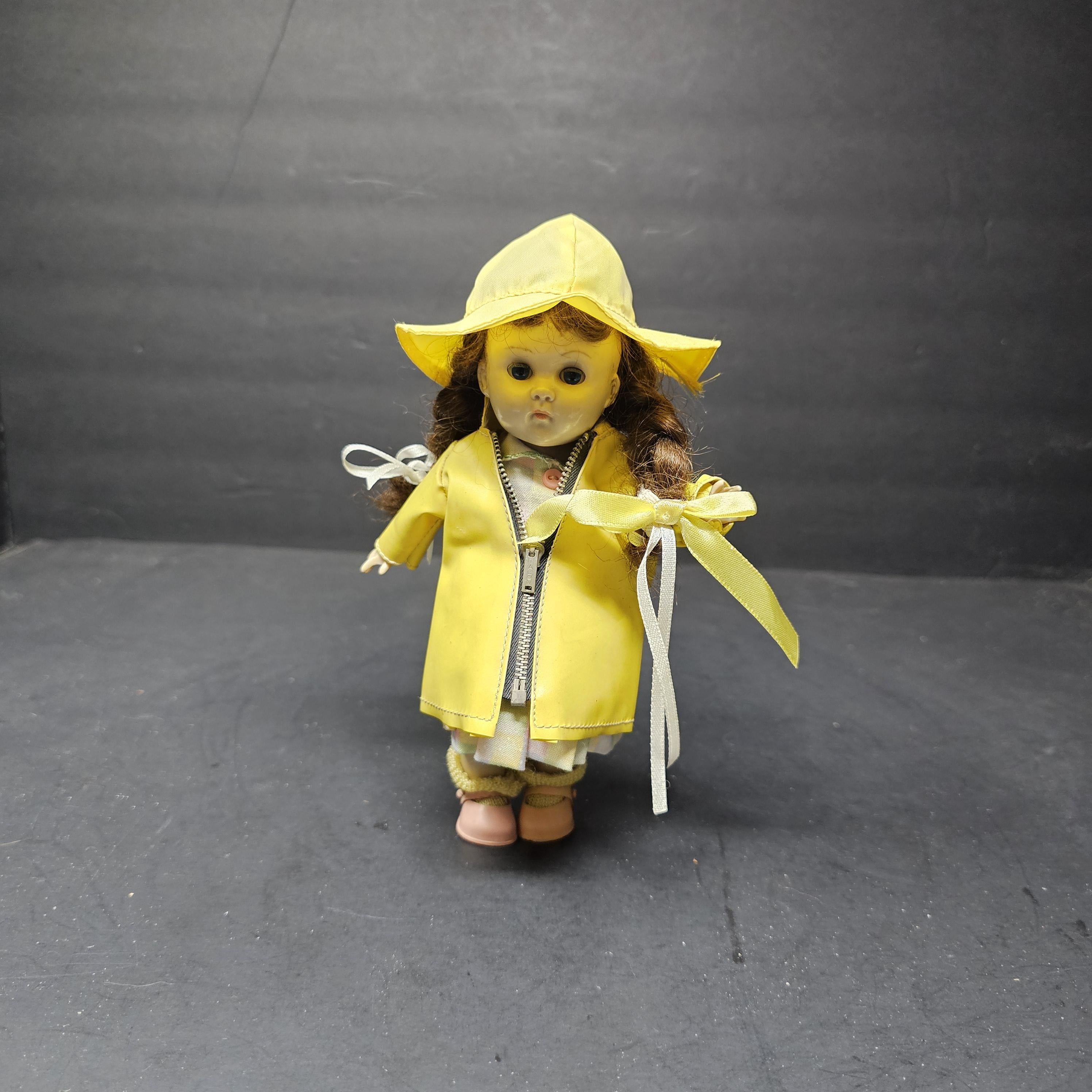 Vintage Vogue Ginny Doll 8" SLW Yellow Zipper Rain Coat