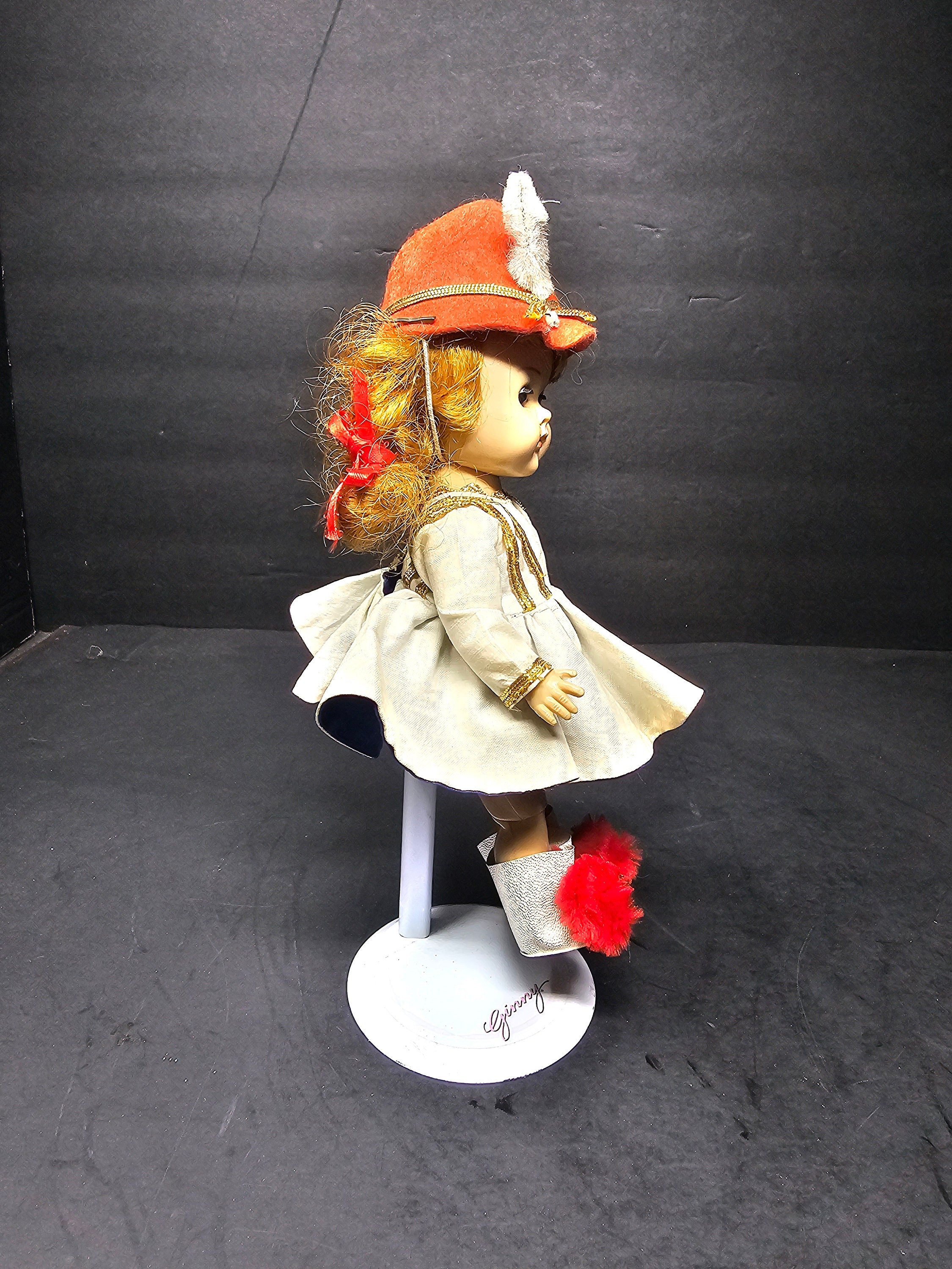 Vintage Vogue 8" Ginny Majorette Bent Knee Leg Walker Doll 1950’s