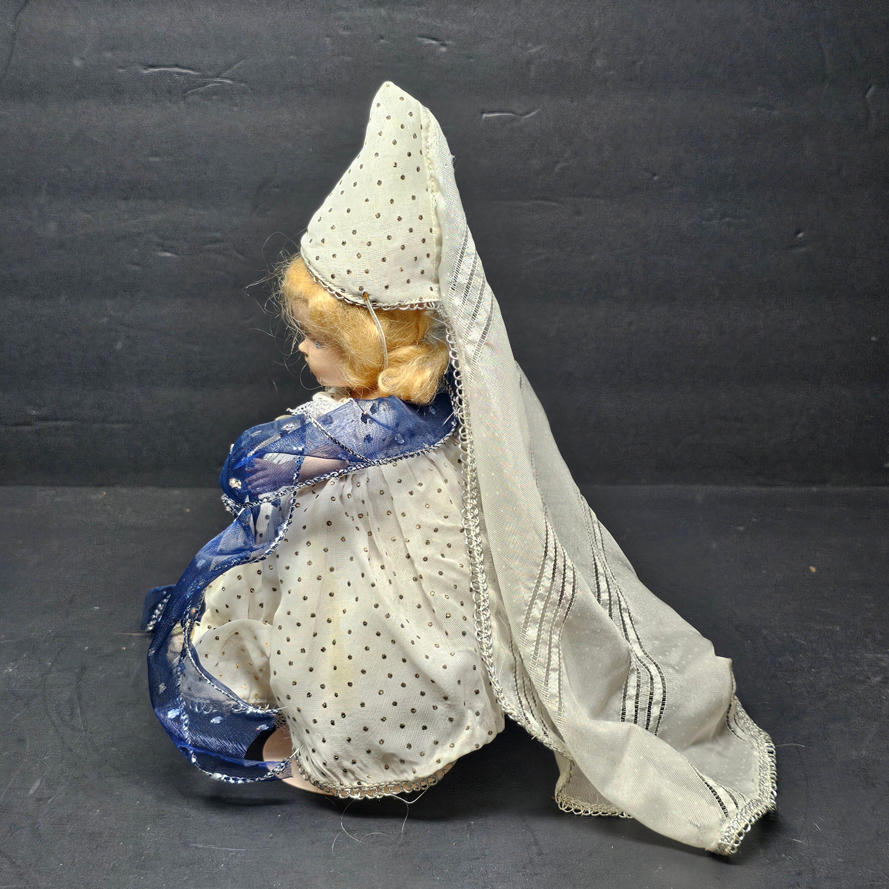 Vintage 8" Vogue Ginny Doll Pianted Eye " Cinderella " 1940’s