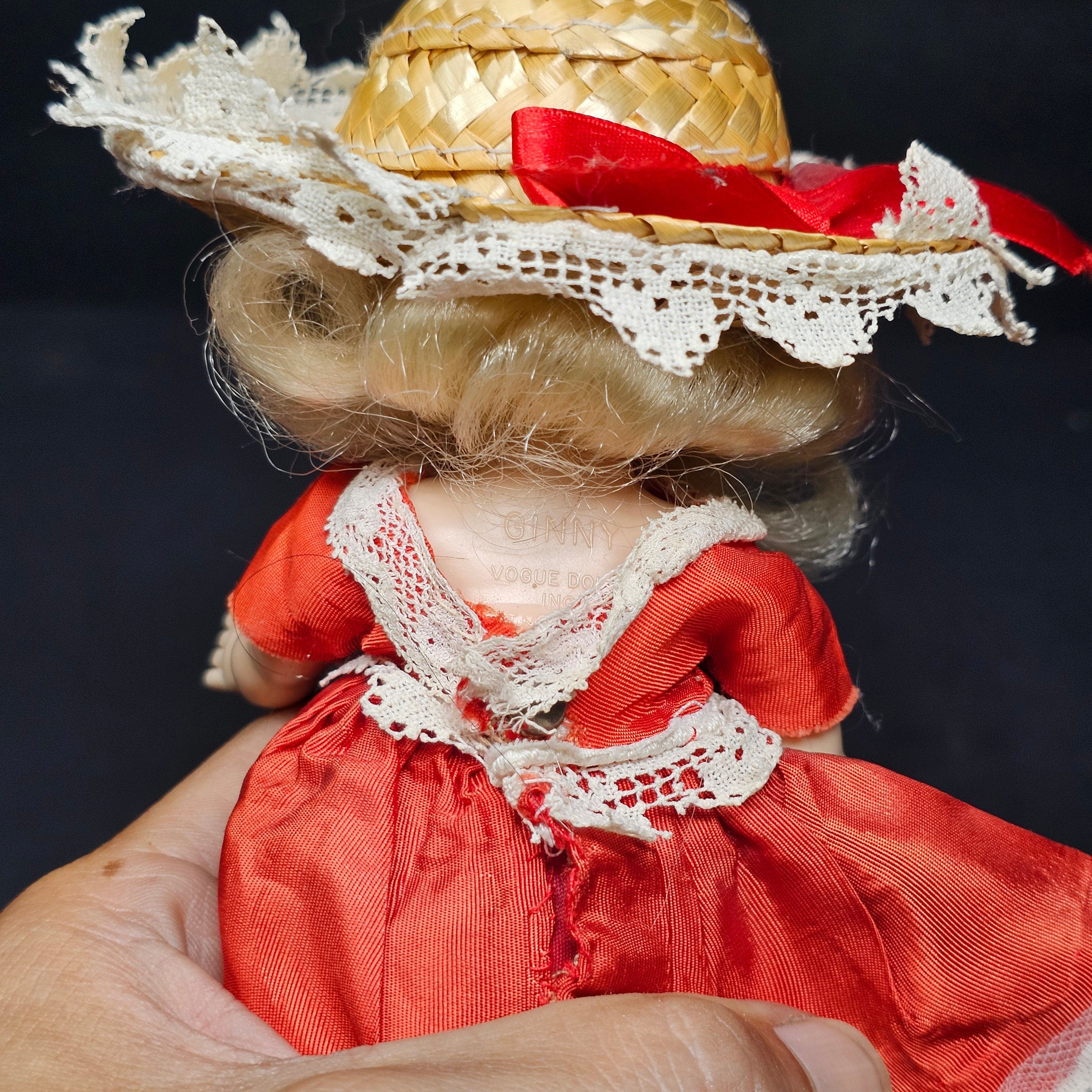 Vintage Vogue Ginny Bent Knee Walker Doll 8" 1950's