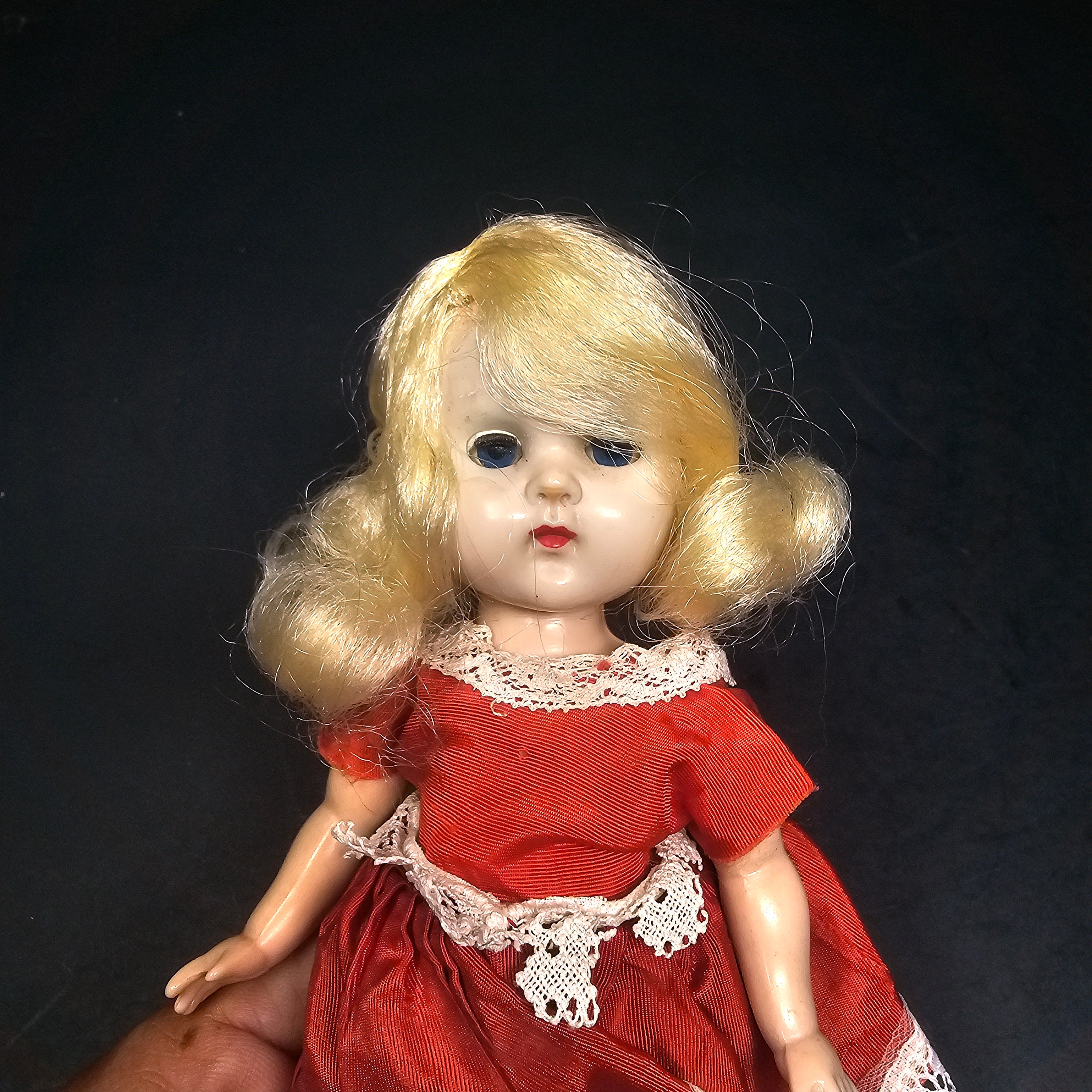 Vintage Vogue Ginny Bent Knee Walker Doll 8" 1950's