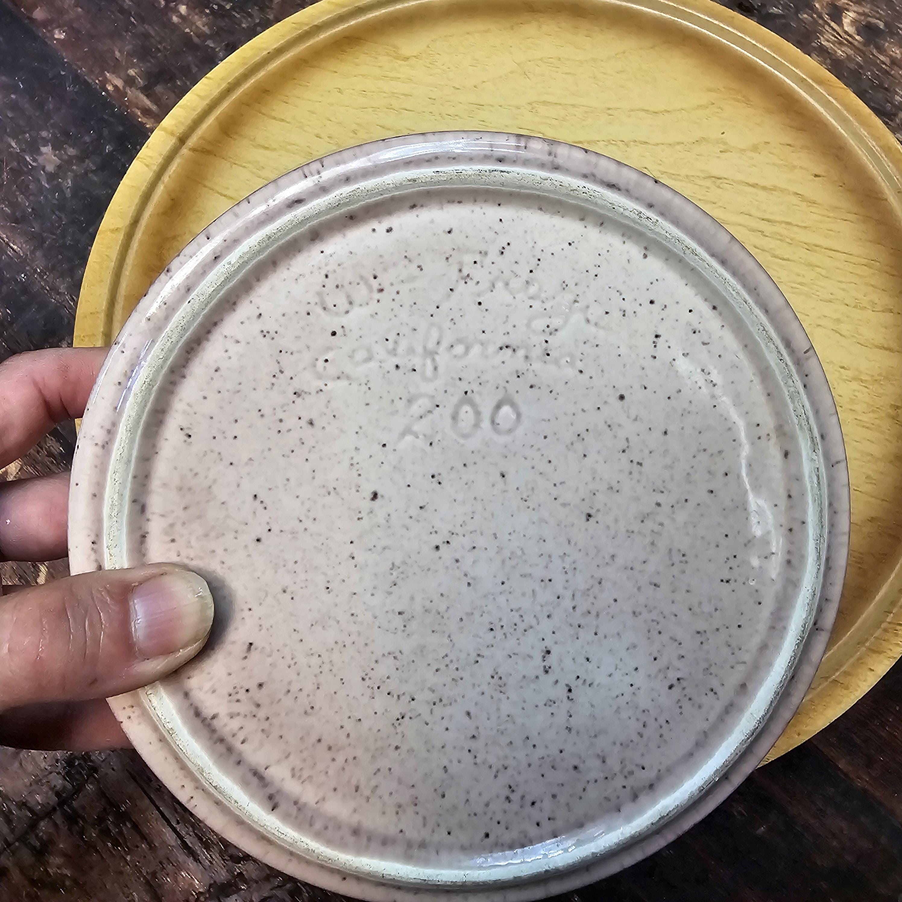 William Frazier California Pottery Covered Dish Relish Tray With Lazy Susan 70's