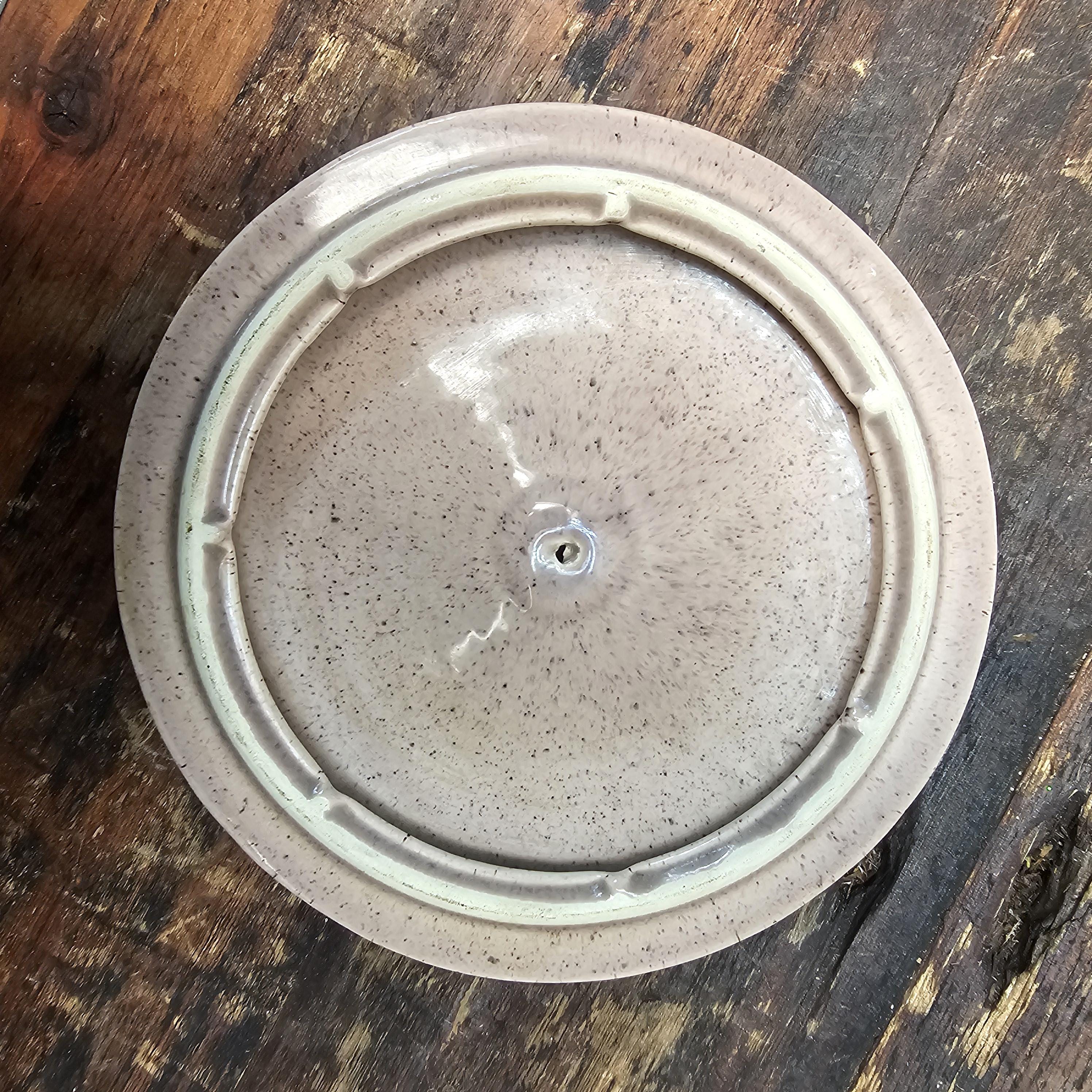 William Frazier California Pottery Covered Dish Relish Tray With Lazy Susan 70's