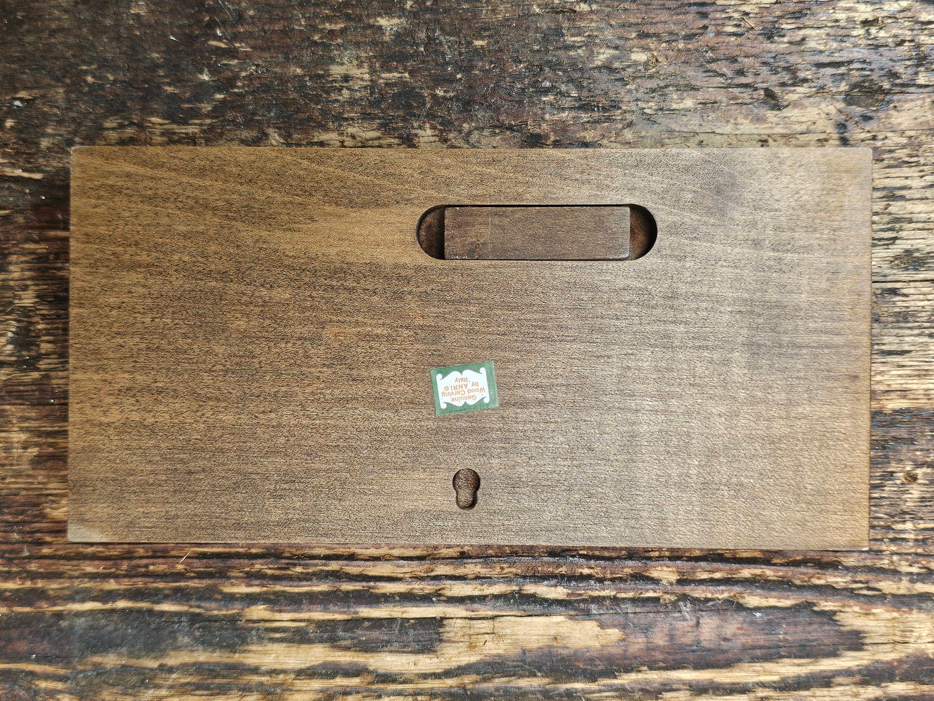 ANRI Woodcarvings Authorized Dealer Sign 8" x 4" x 0.25"