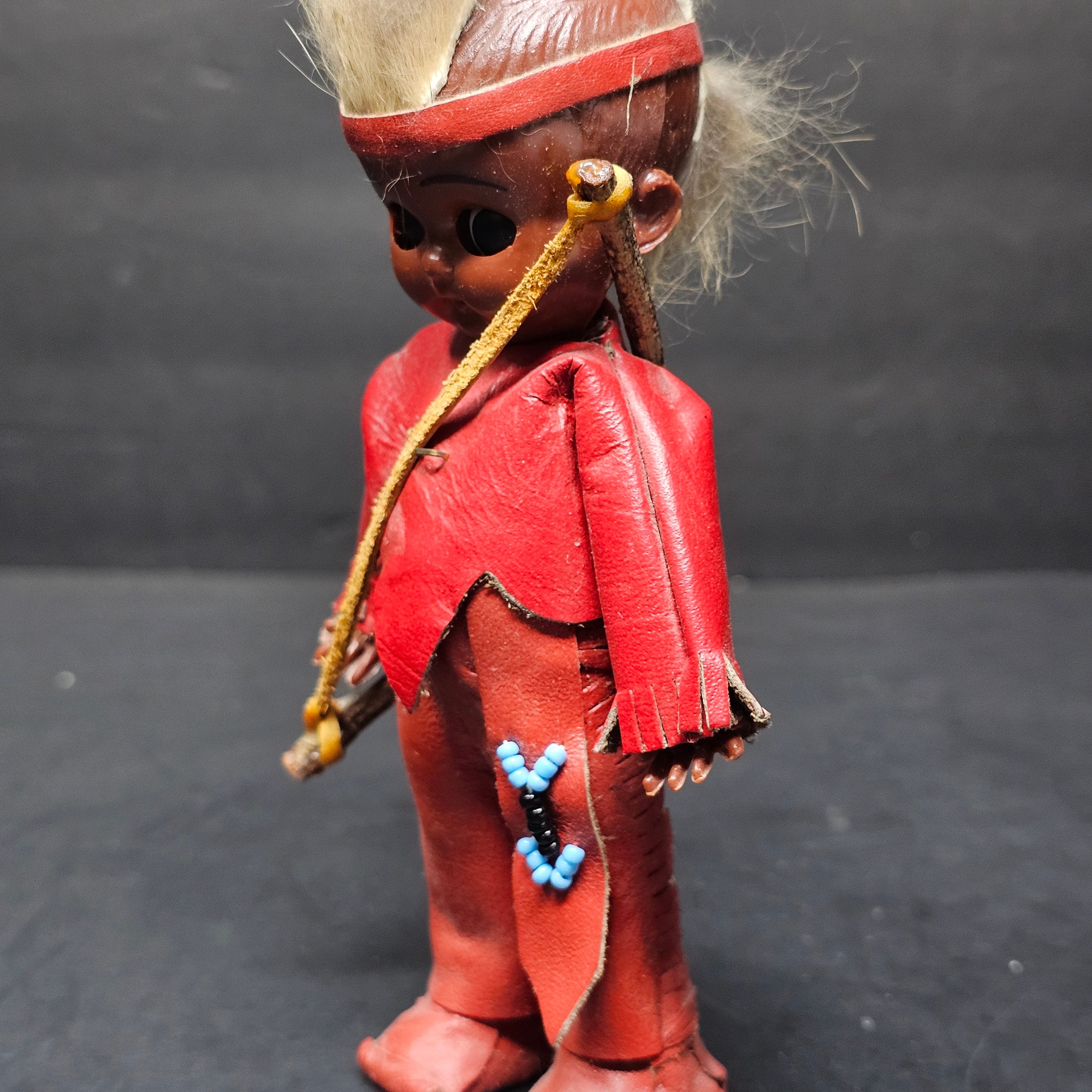 Carlson Dolls Mohawk Brave Indian Boy Doll 6"
