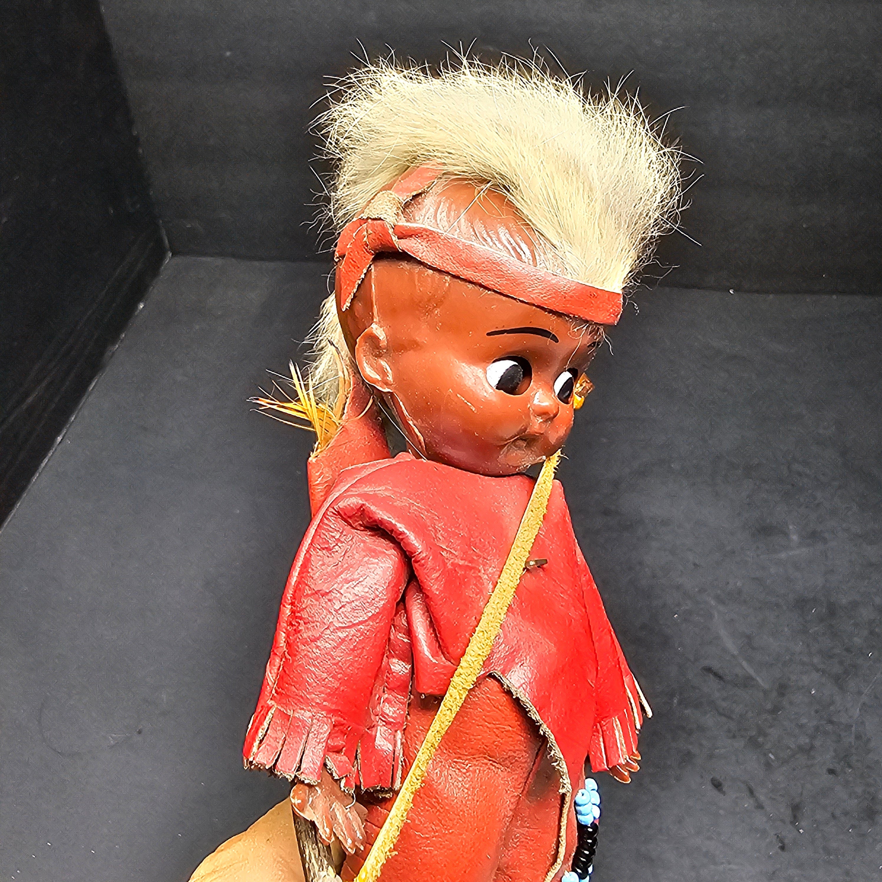 Carlson Dolls Mohawk Brave Indian Boy Doll 6"