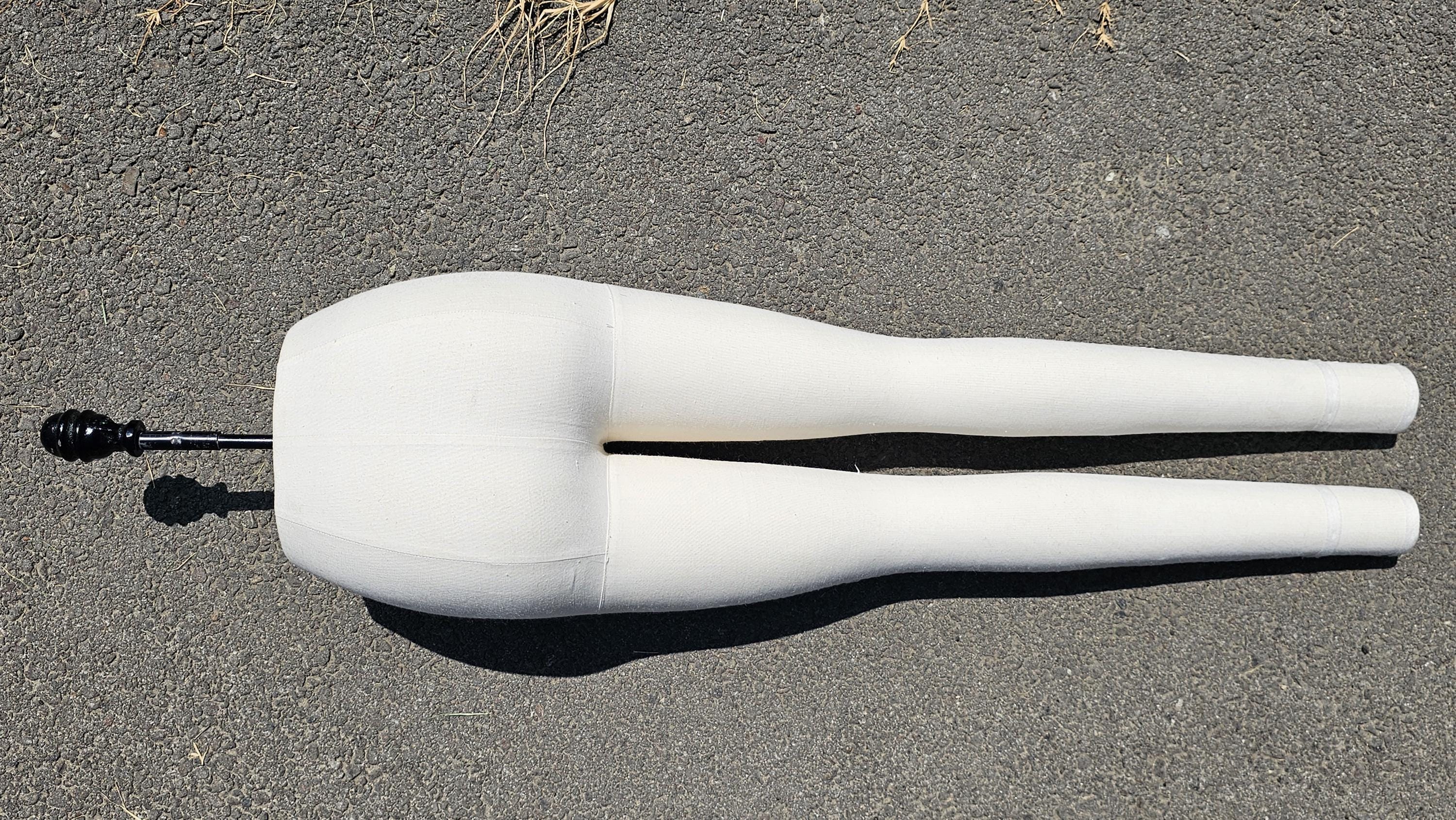 Superior Model Form Co. Missy Legs Covered In Linen Fabric With Cast Iron Base