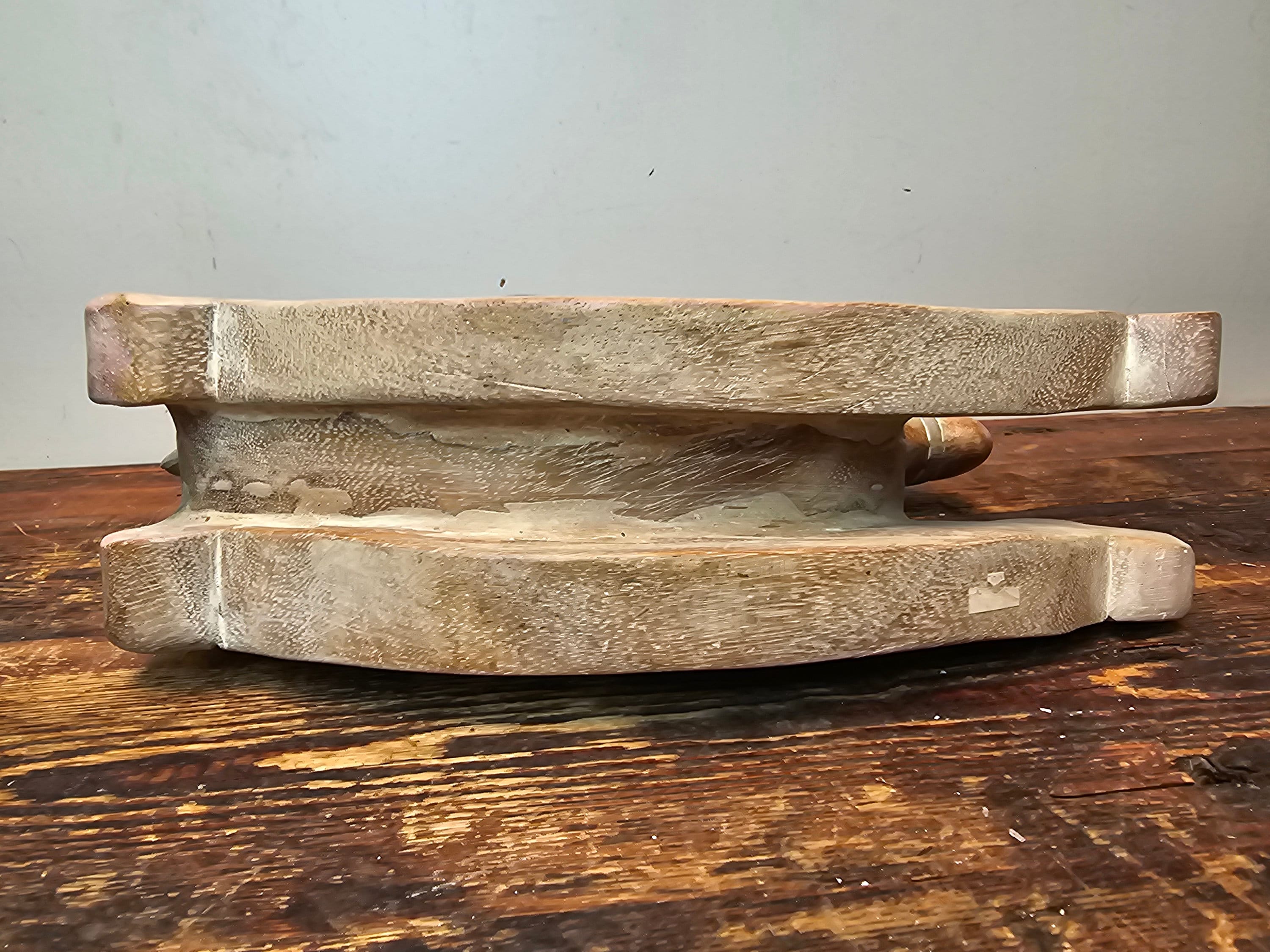 Vintage Asian Hand Carved and Painted Rocking Horse 13"L x 4"W x 9"H