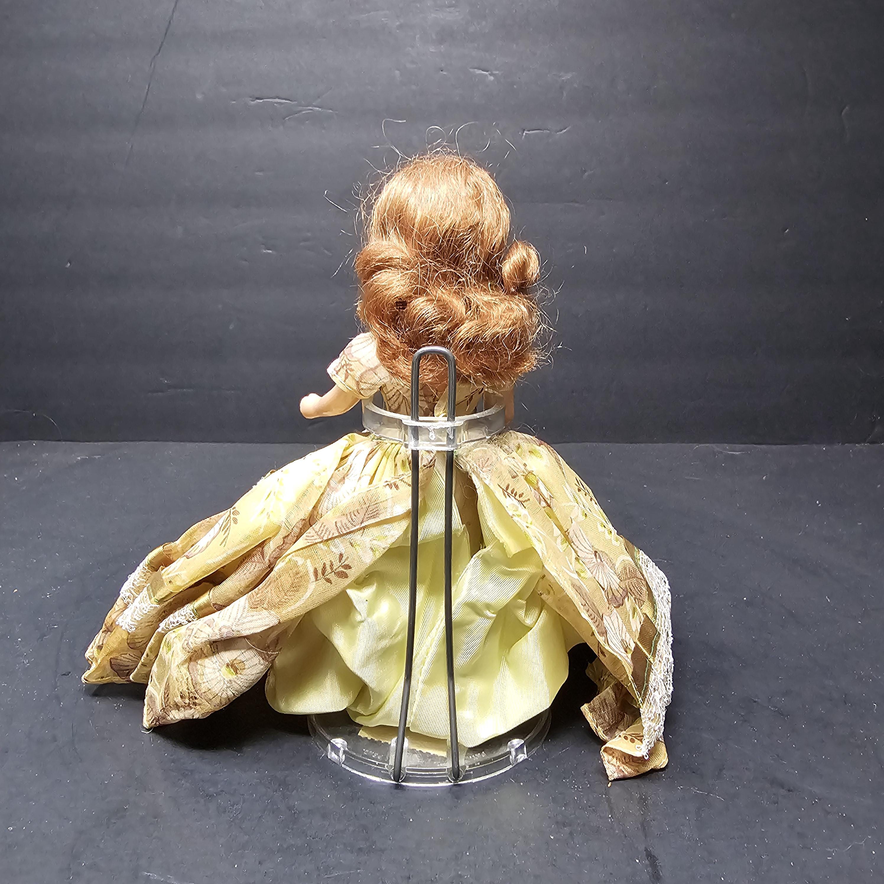 Vintage Nancy Ann Storybook Doll 6" Hard Plastic Sleep Eyes