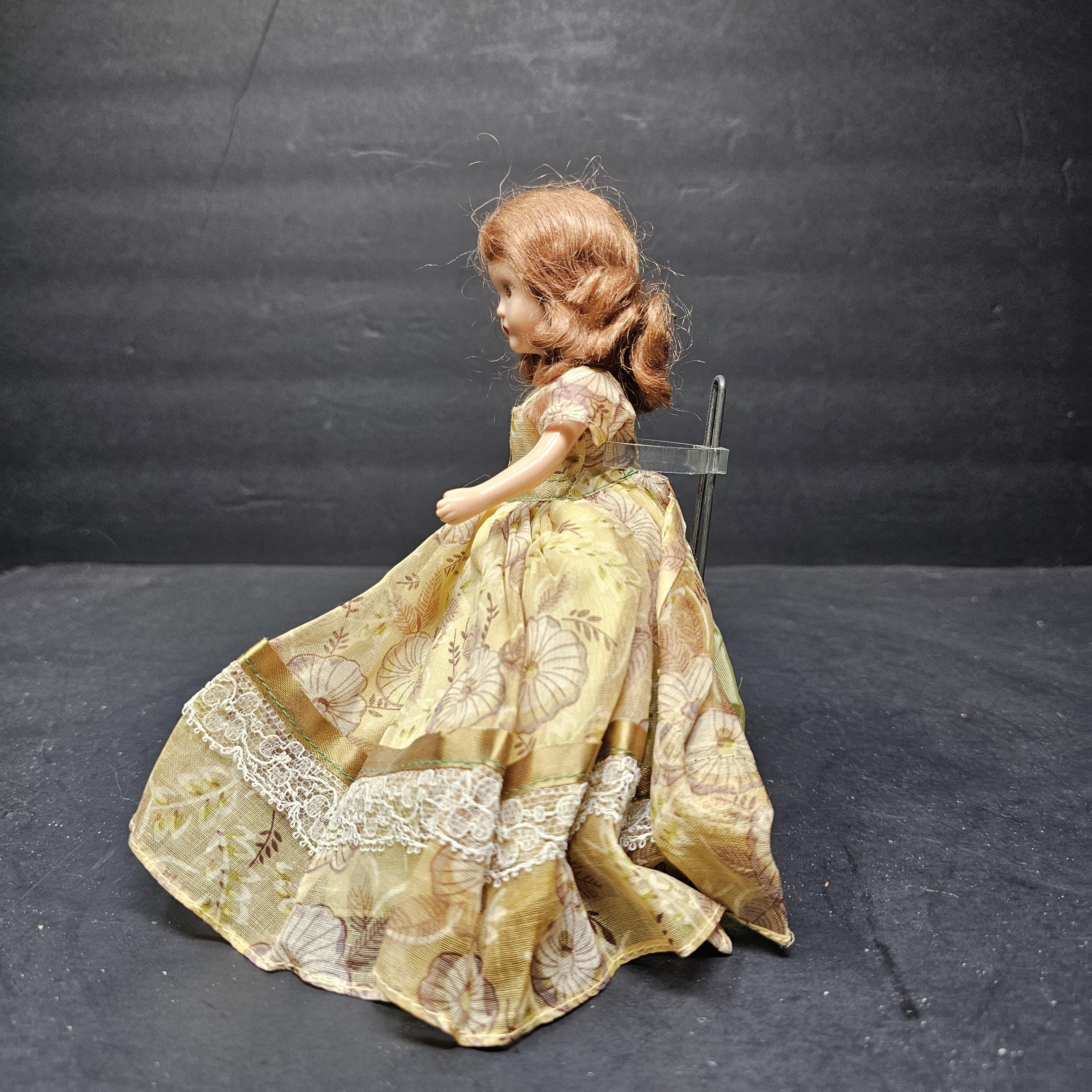 Vintage Nancy Ann Storybook Doll 6" Hard Plastic Sleep Eyes