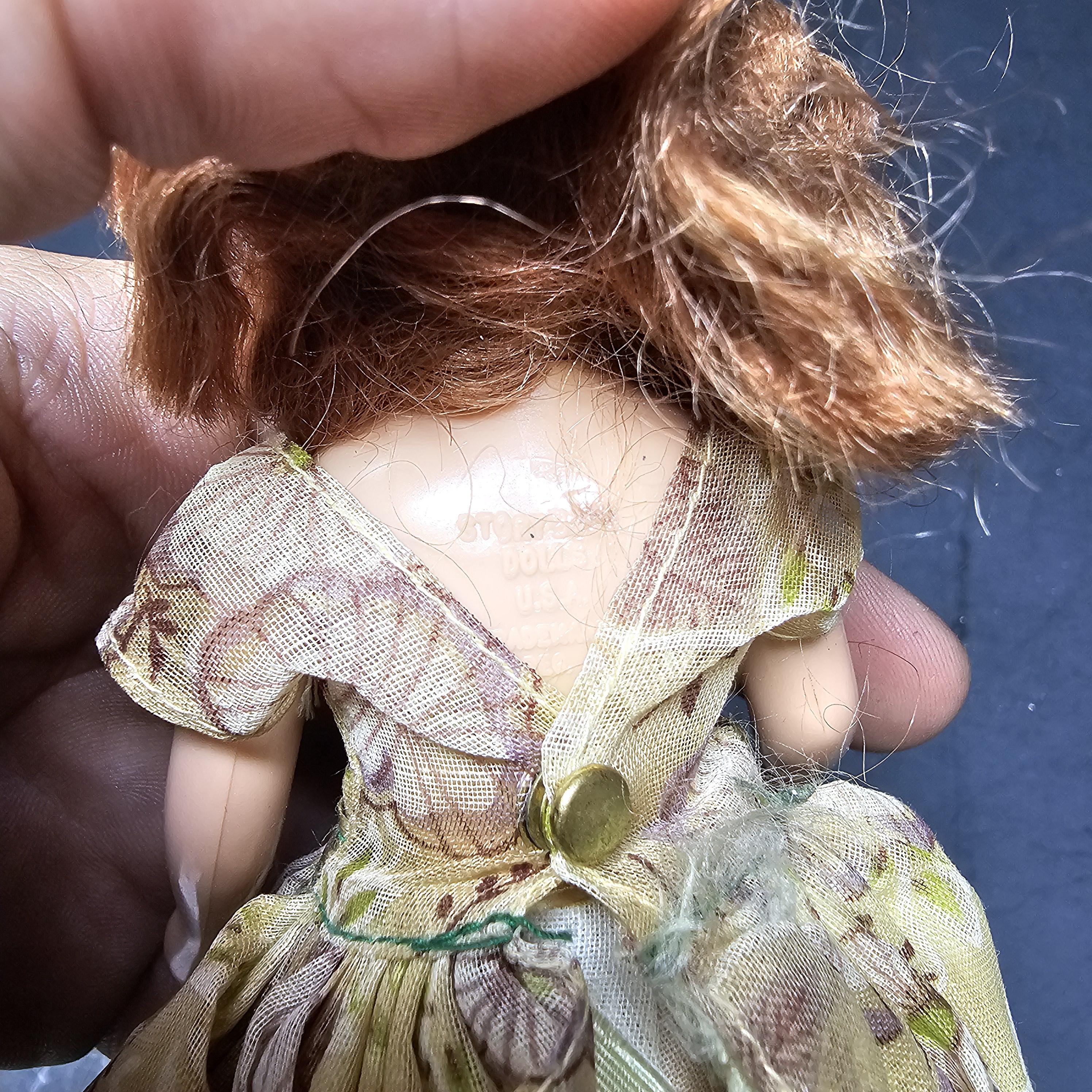 Vintage Nancy Ann Storybook Doll 6" Hard Plastic Sleep Eyes