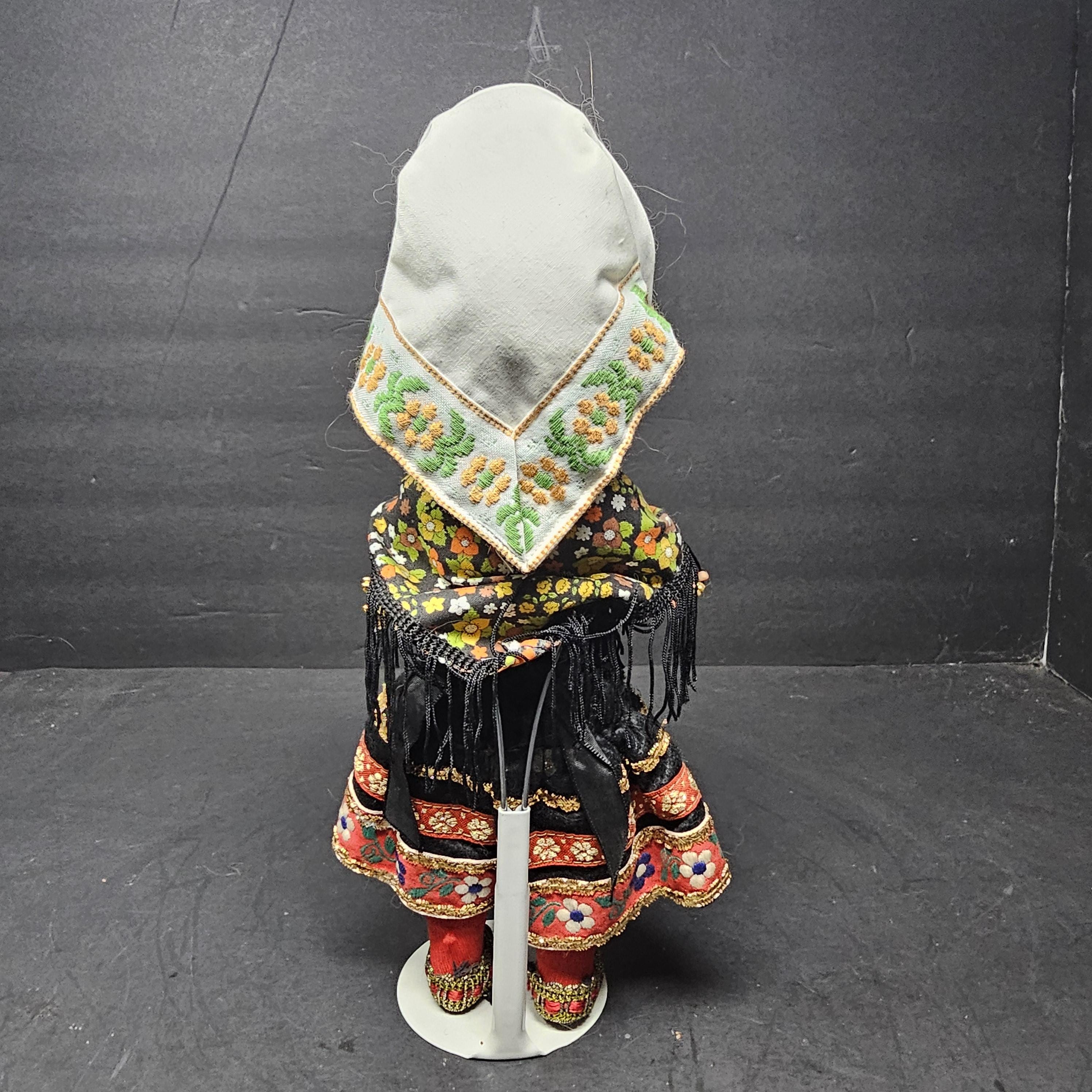 Vintage 11" Spanish Doll Soft Vinyl Face & Hard Plastic Body Made In Spain